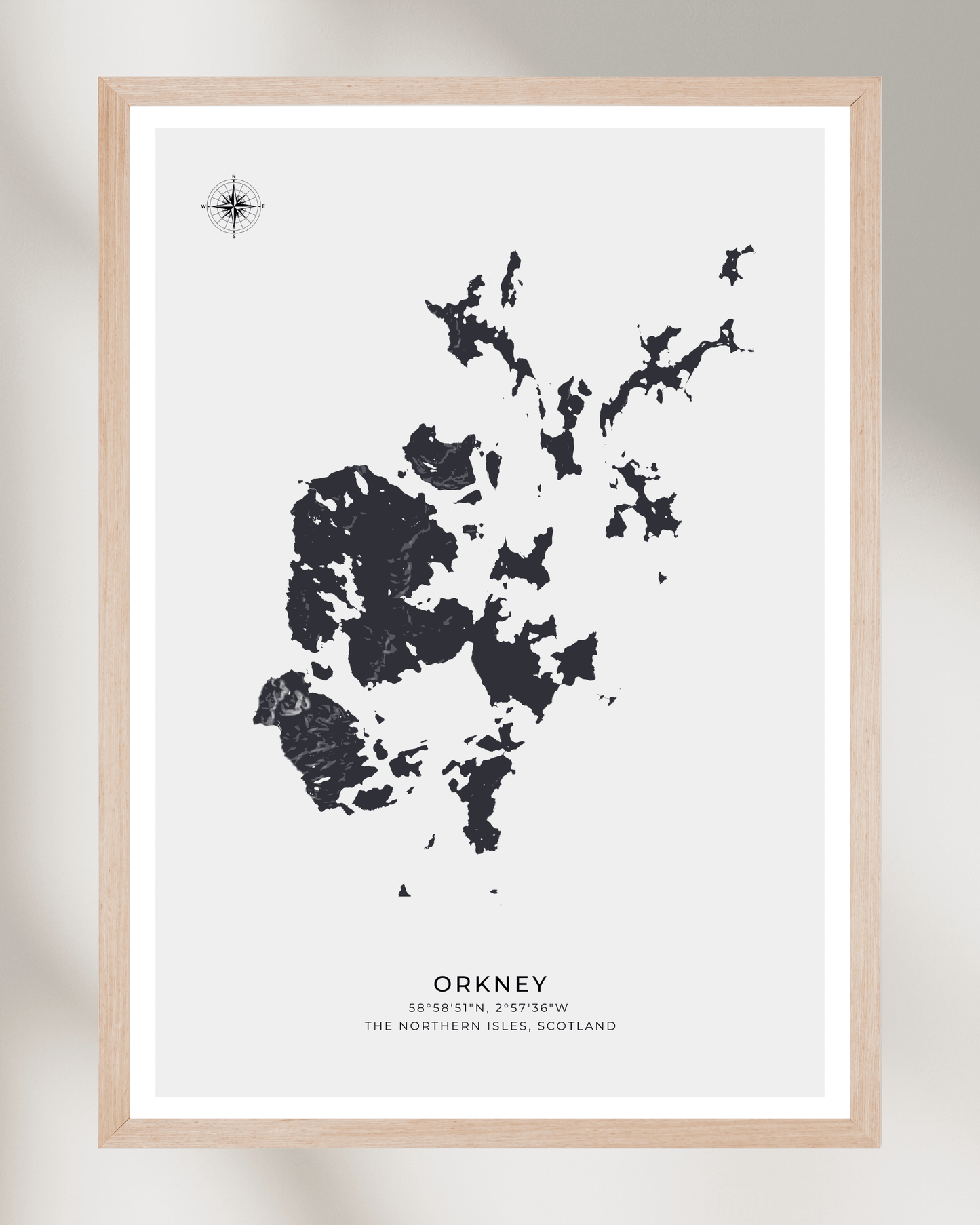 Orkney - Fine Art Map Poster