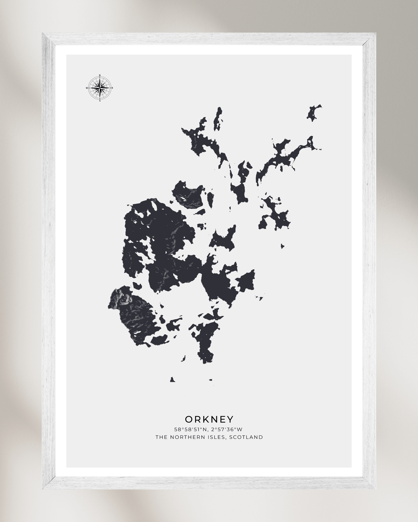 Orkney - Fine Art Map Poster