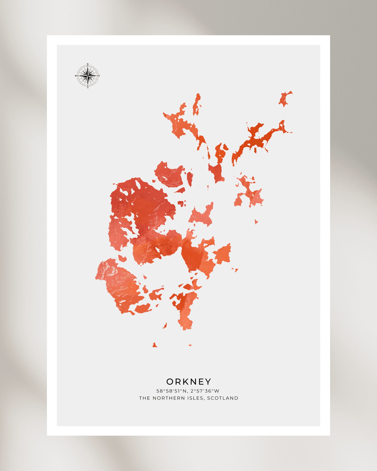 Orkney - Fine Art Map Poster