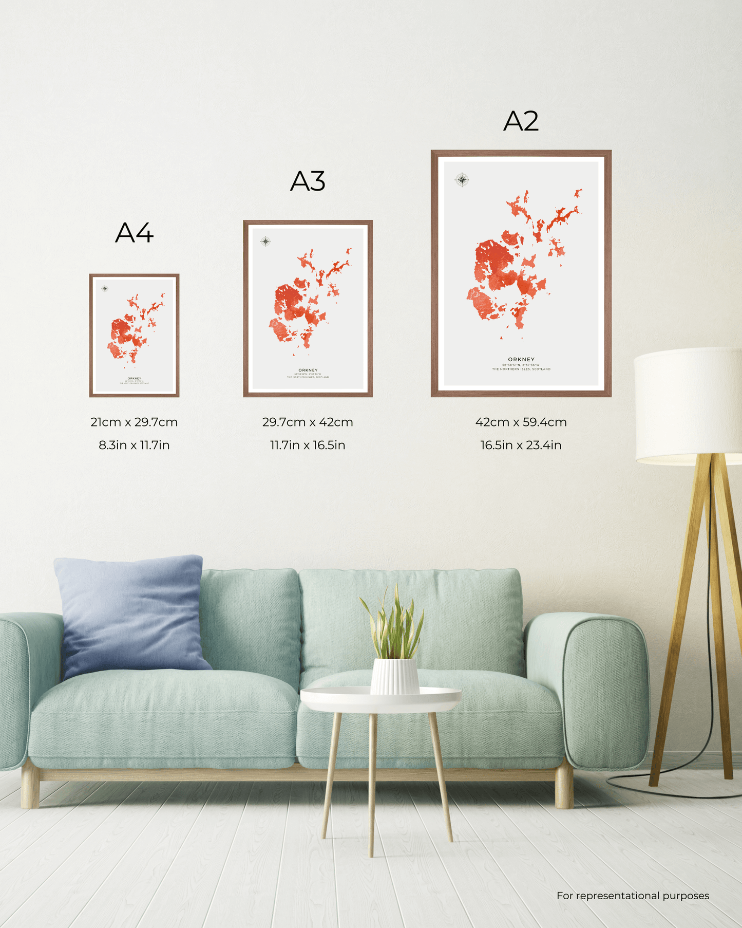 Orkney - Fine Art Map Poster