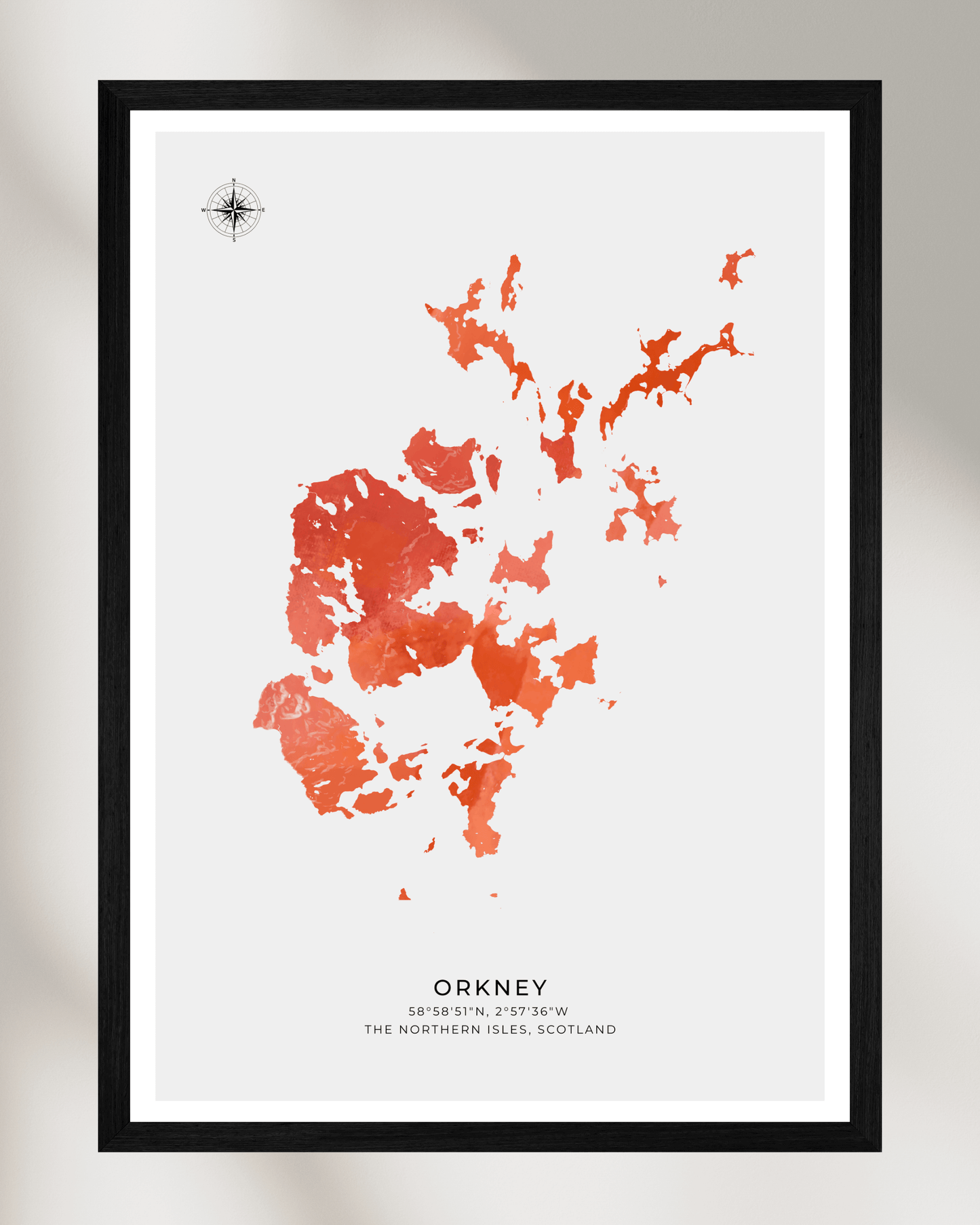 Orkney - Fine Art Map Poster