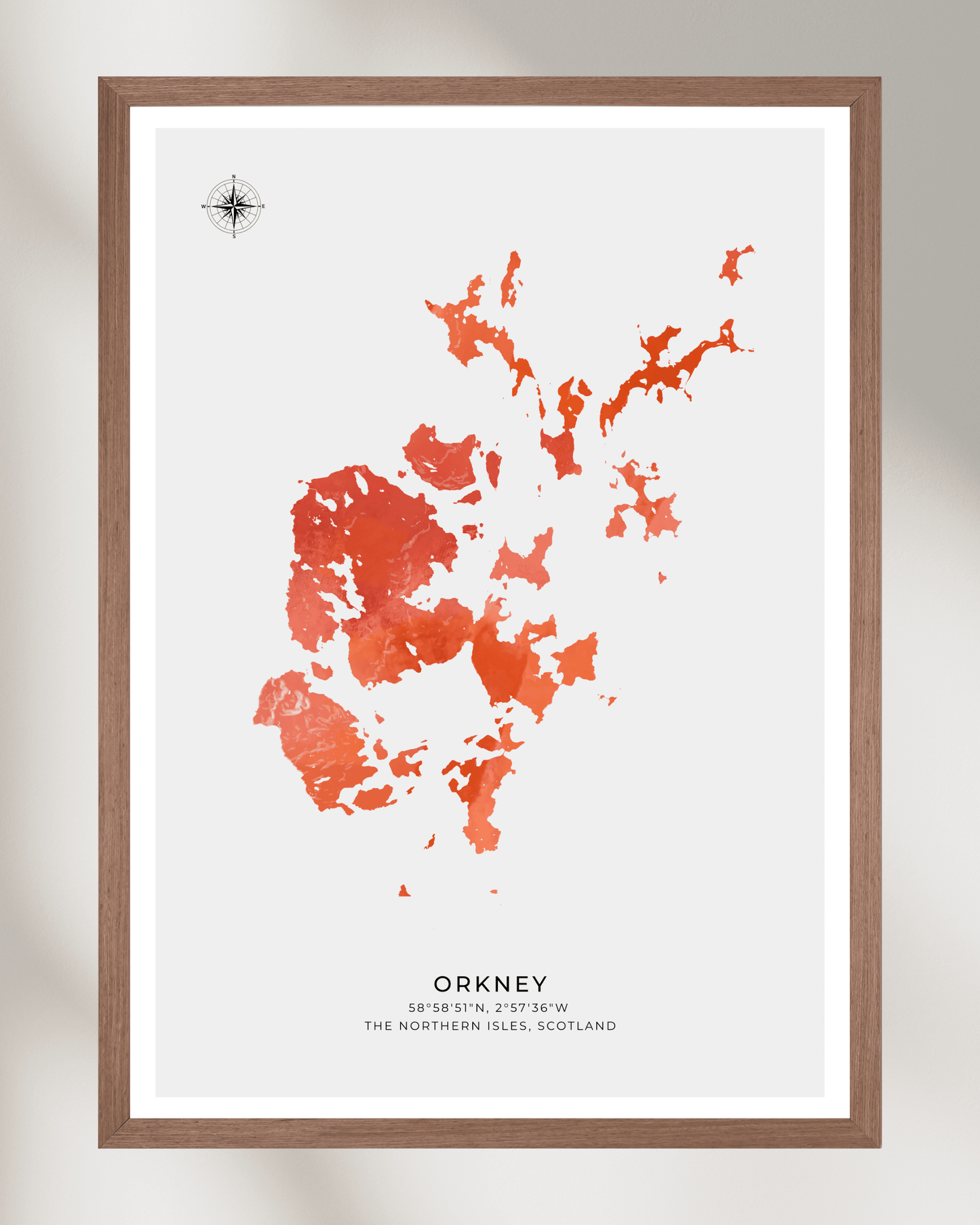 Orkney - Fine Art Map Poster