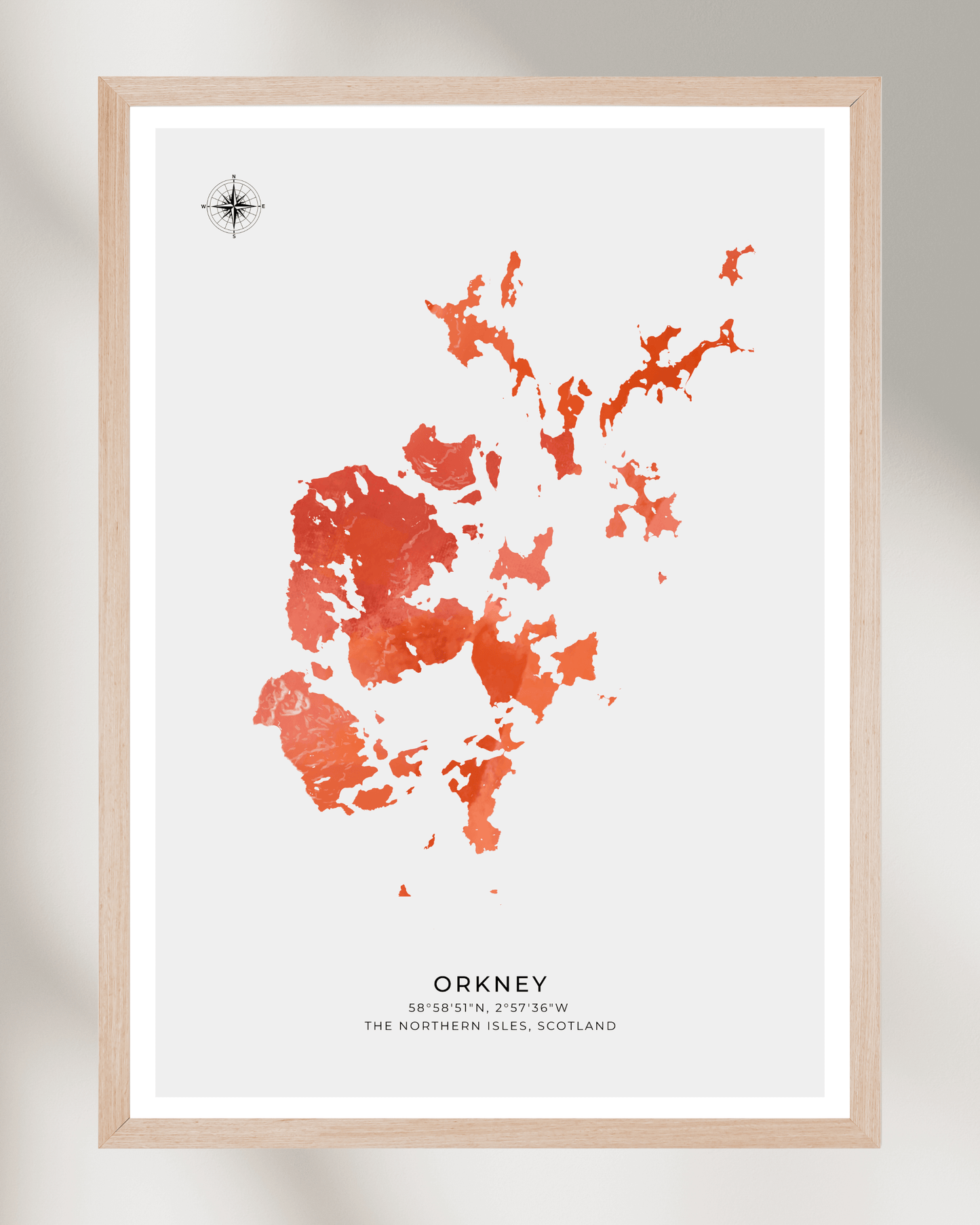 Orkney - Fine Art Map Poster
