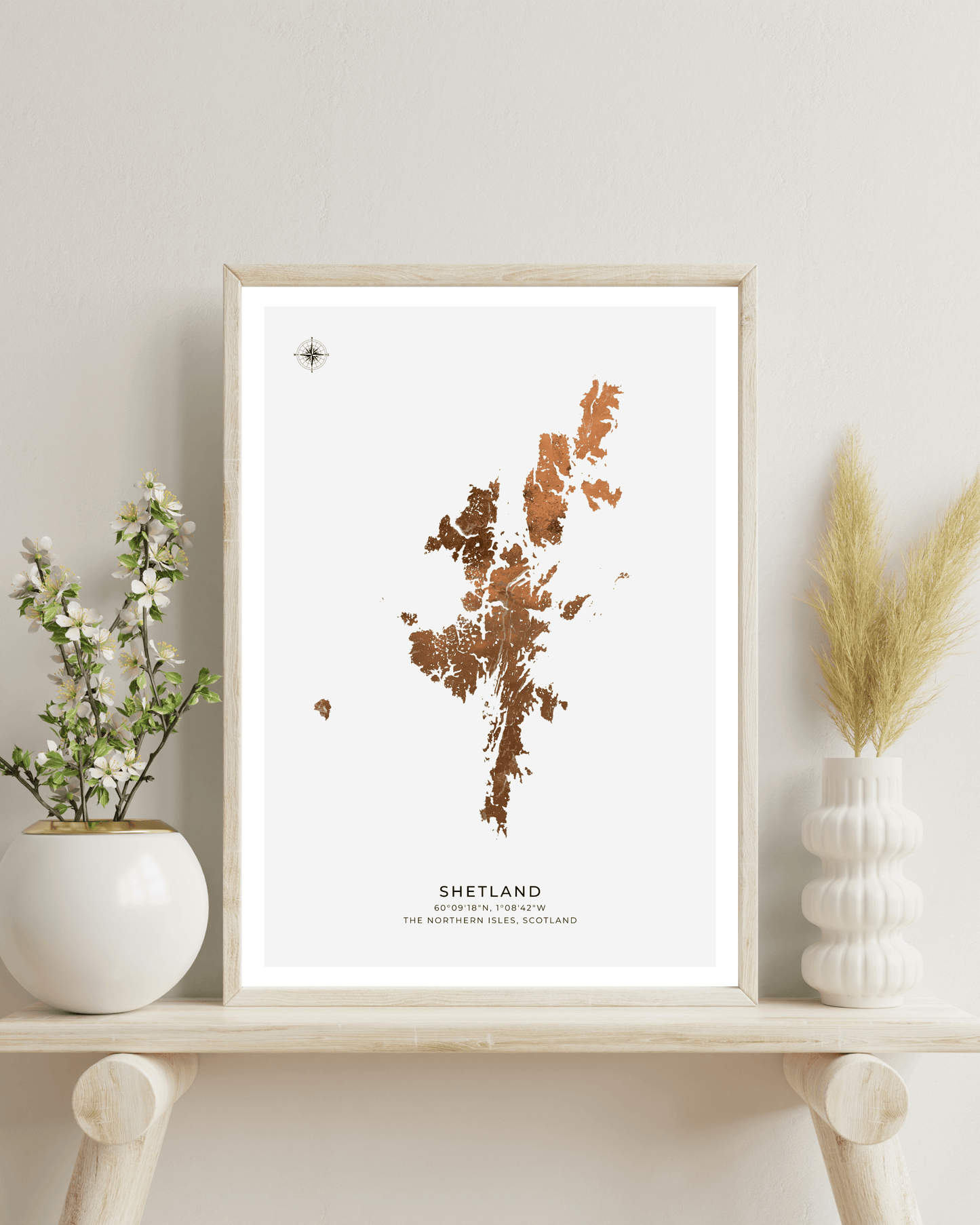 The Shetland Islands Poster- Fine Art Map