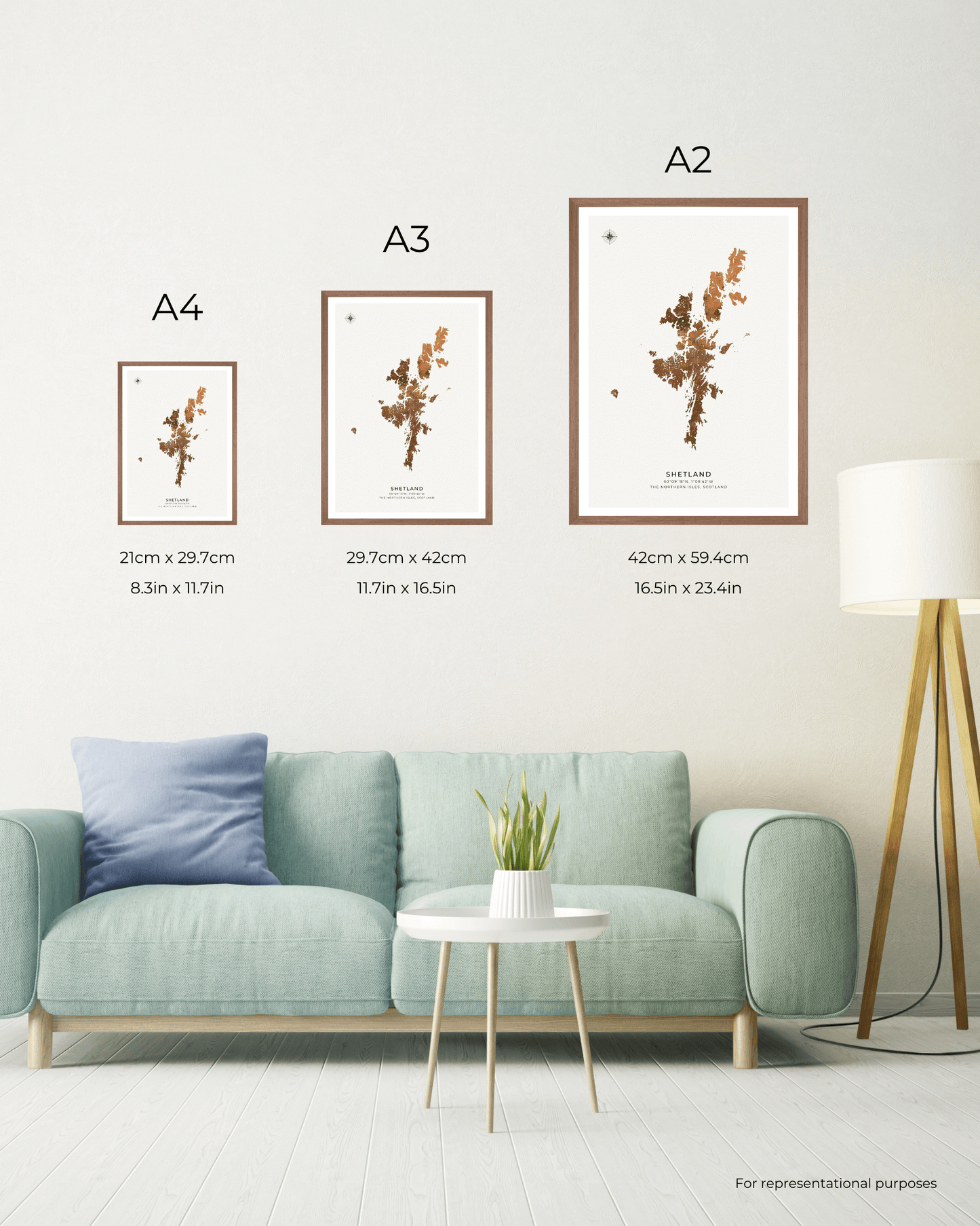 The Shetland Islands Poster- Fine Art Map
