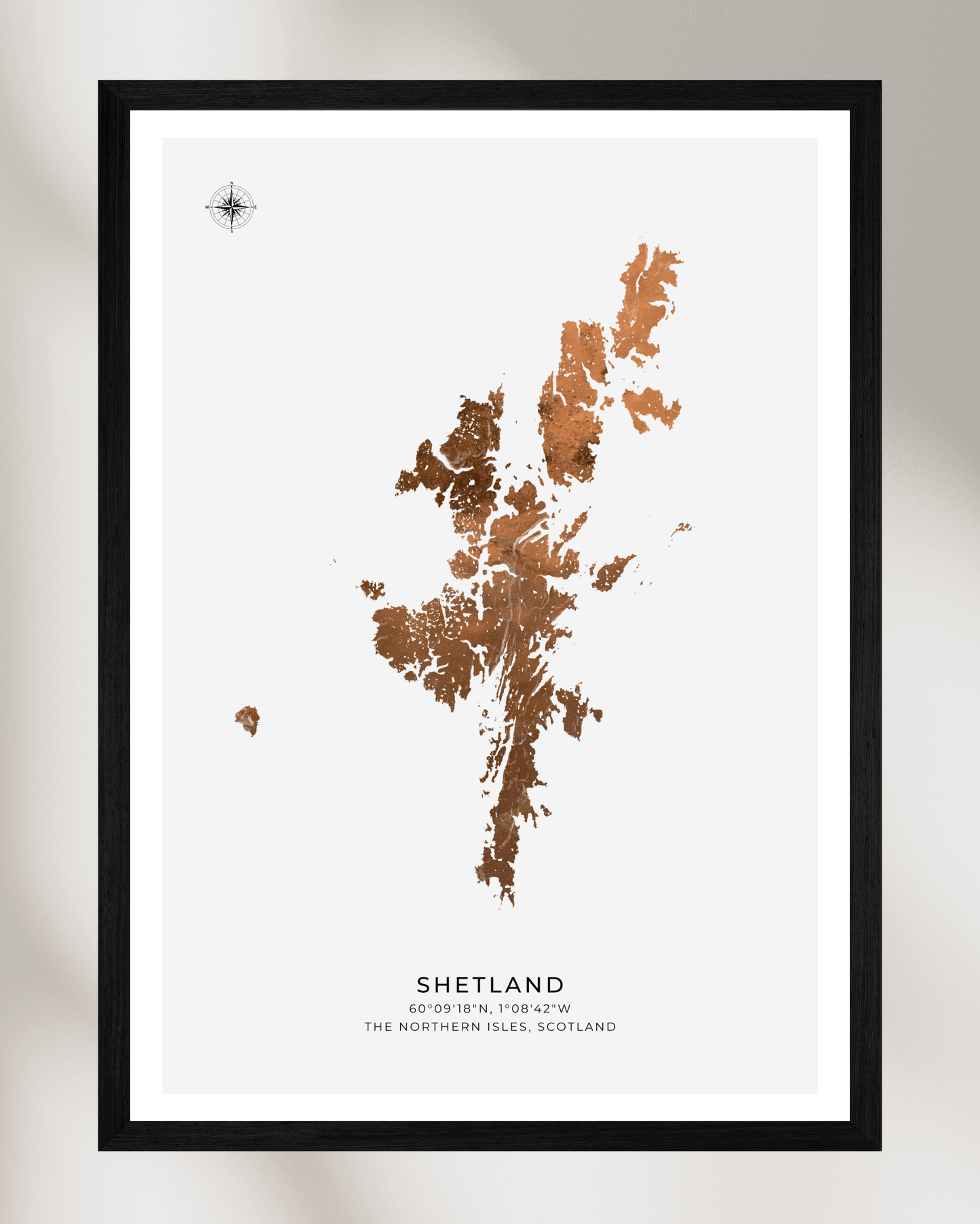 The Shetland Islands Poster- Fine Art Map