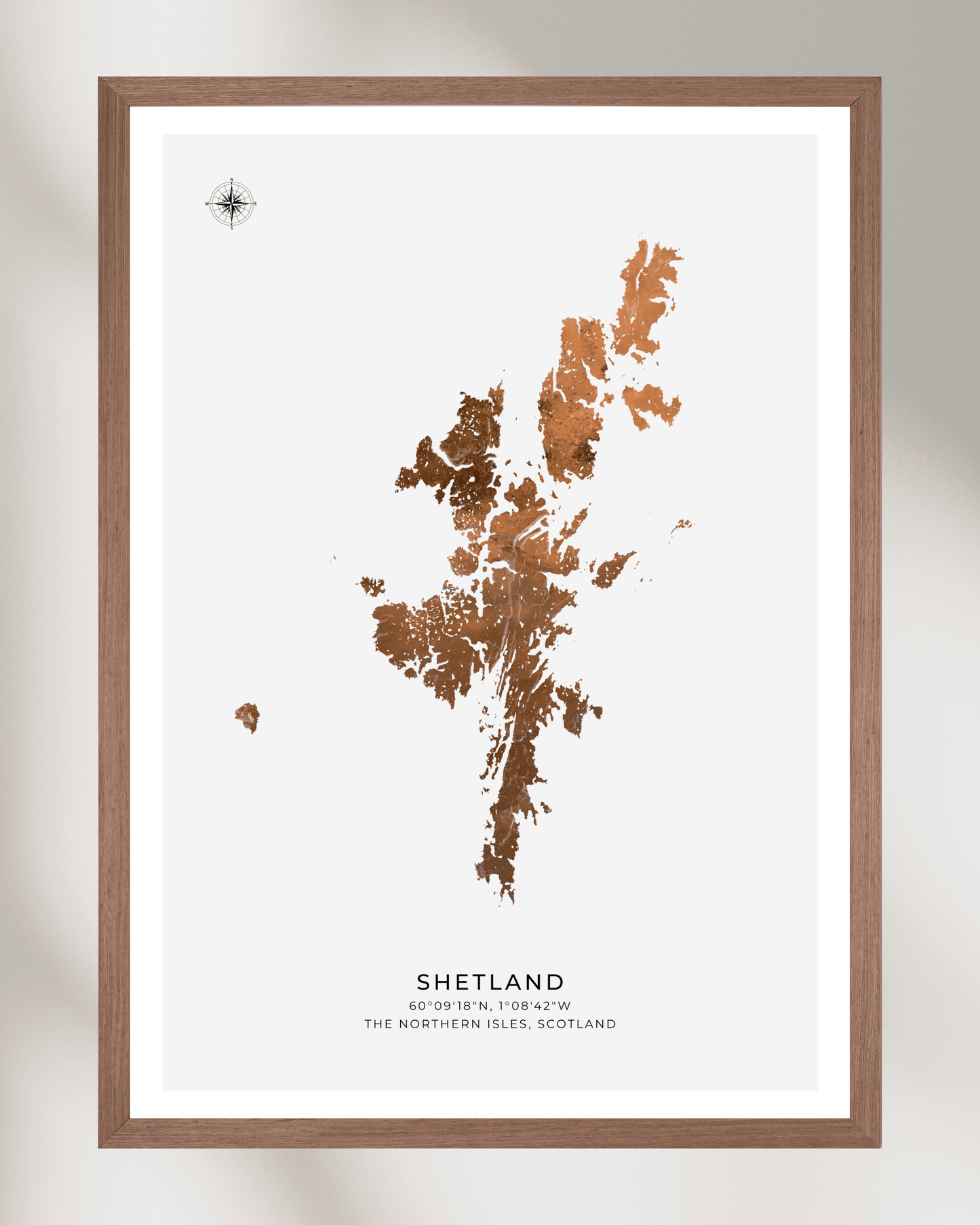 The Shetland Islands Poster- Fine Art Map