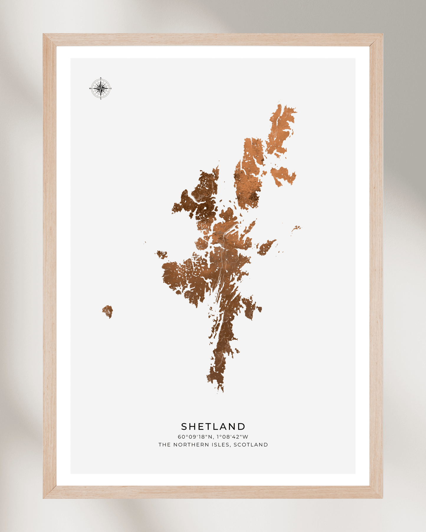 The Shetland Islands Poster- Fine Art Map