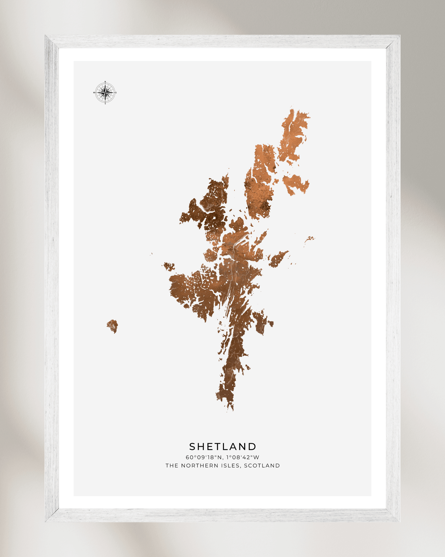 The Shetland Islands Poster- Fine Art Map
