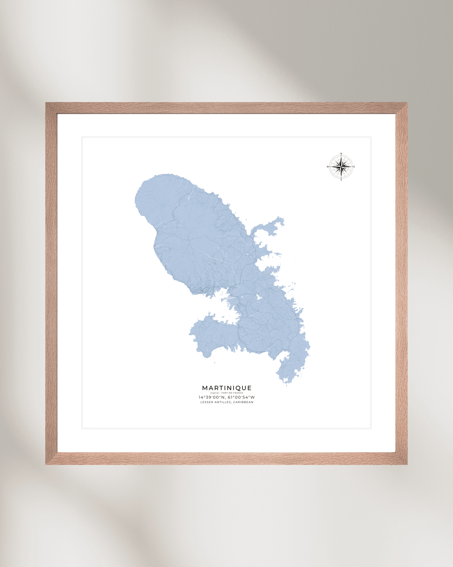 Martinique - Fine Art Map Print