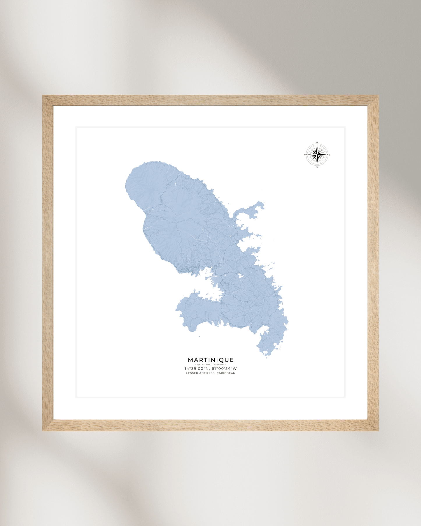 Martinique - Fine Art Map Print