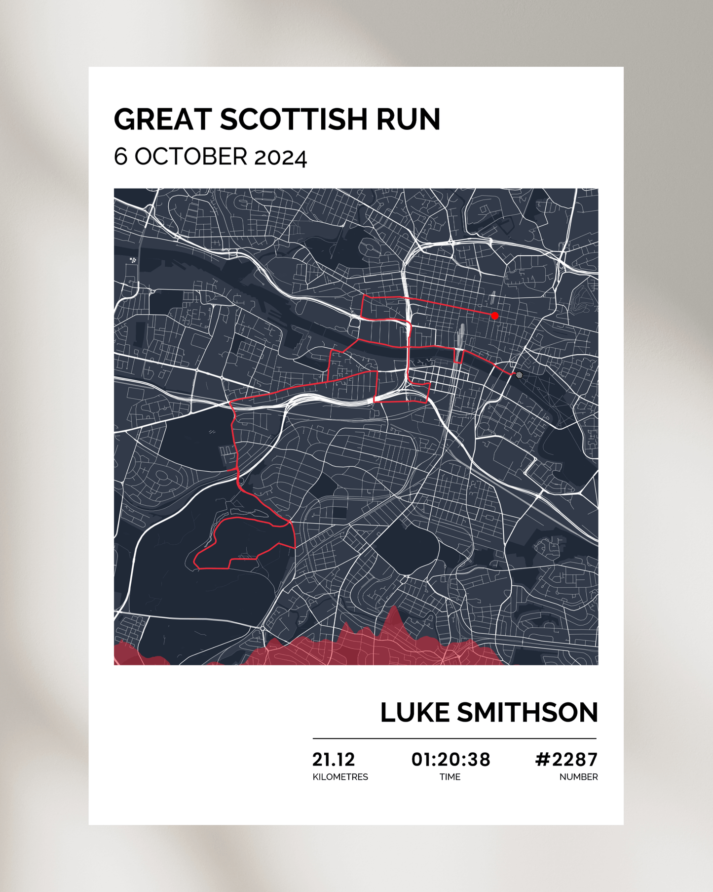 Personalised Marathon & Running Route Map