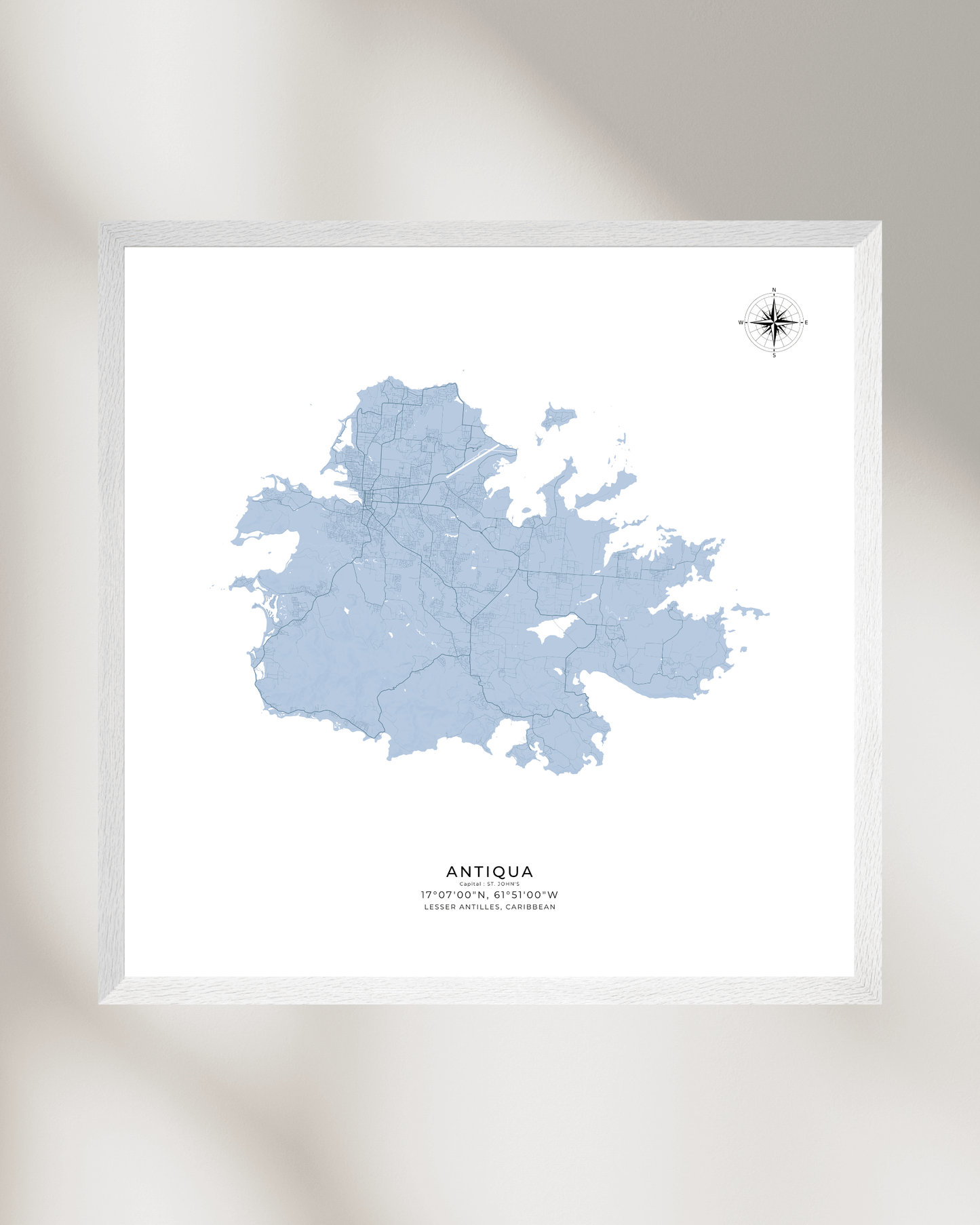 Antiqua - Fine Art Map Print
