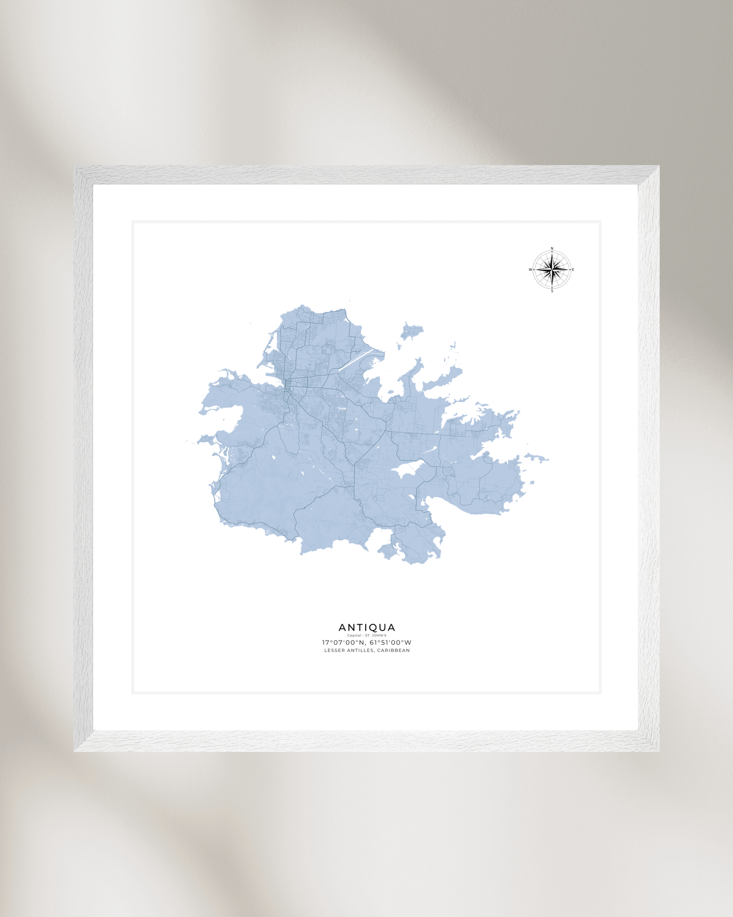 Antiqua - Fine Art Map Print