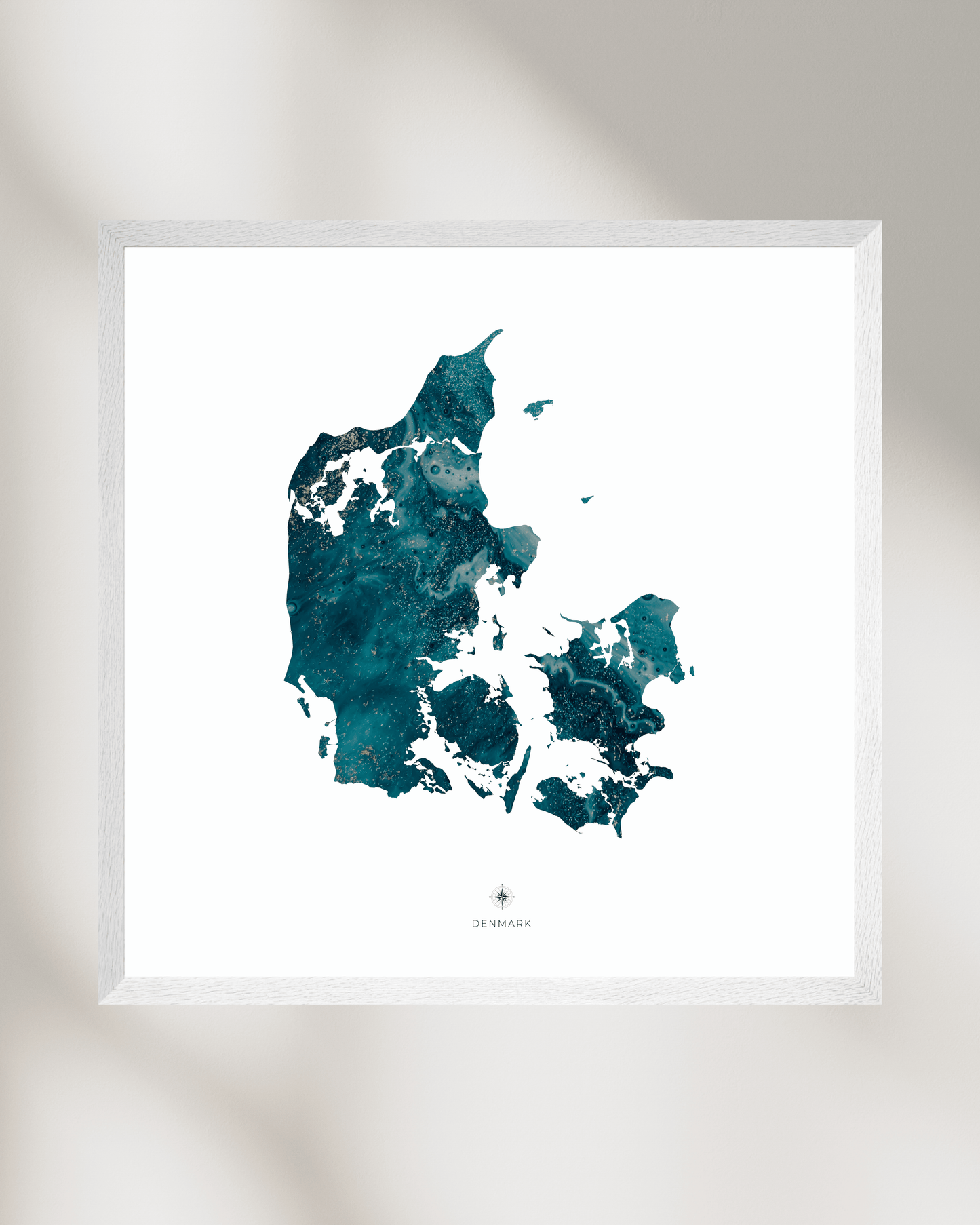 Map of Denmark - Fine Art Print
