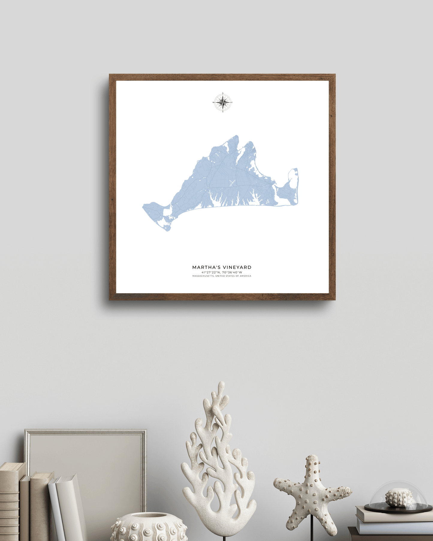 Martha's Vineyard - Fine Art Map Print