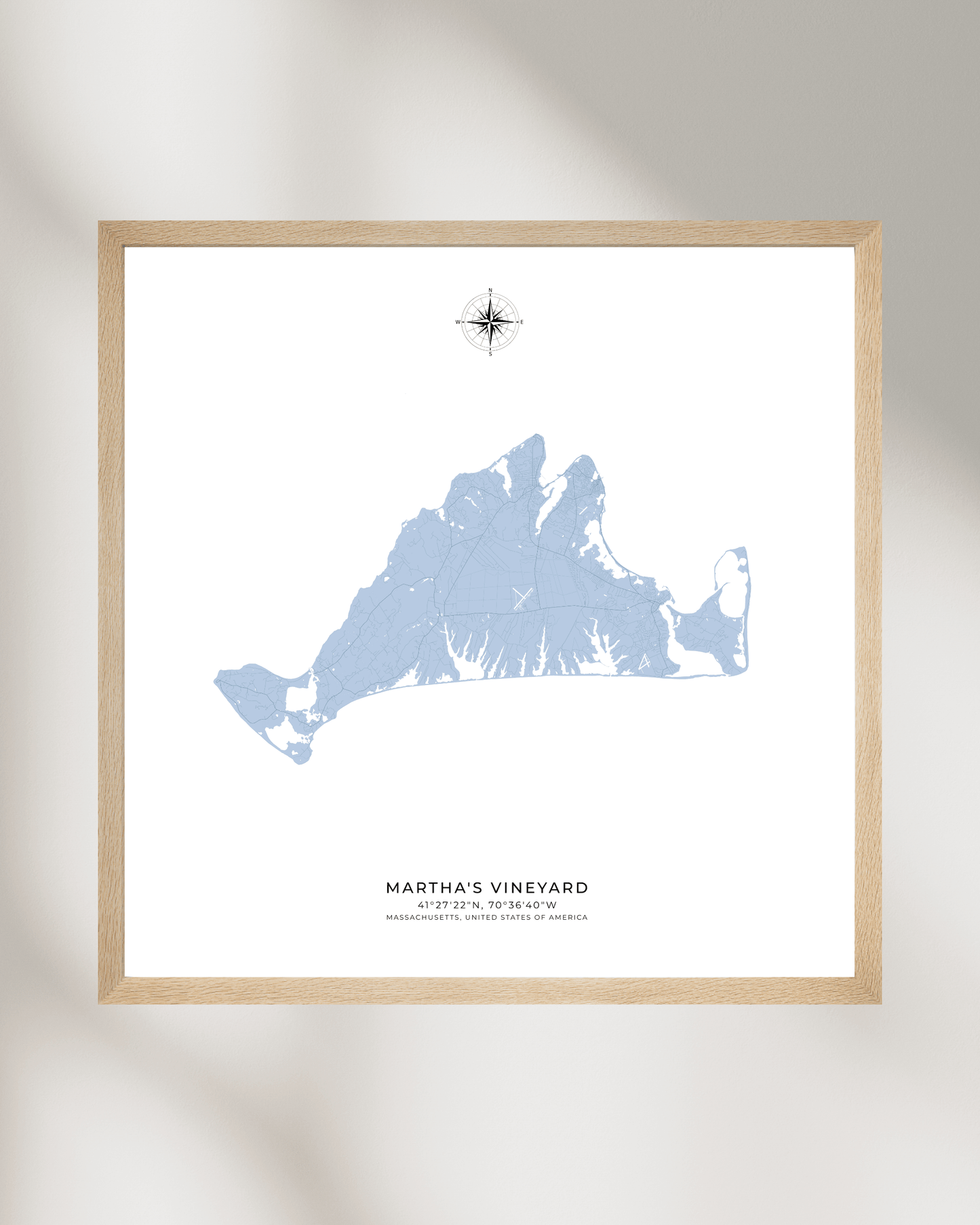 Martha's Vineyard - Fine Art Map Print