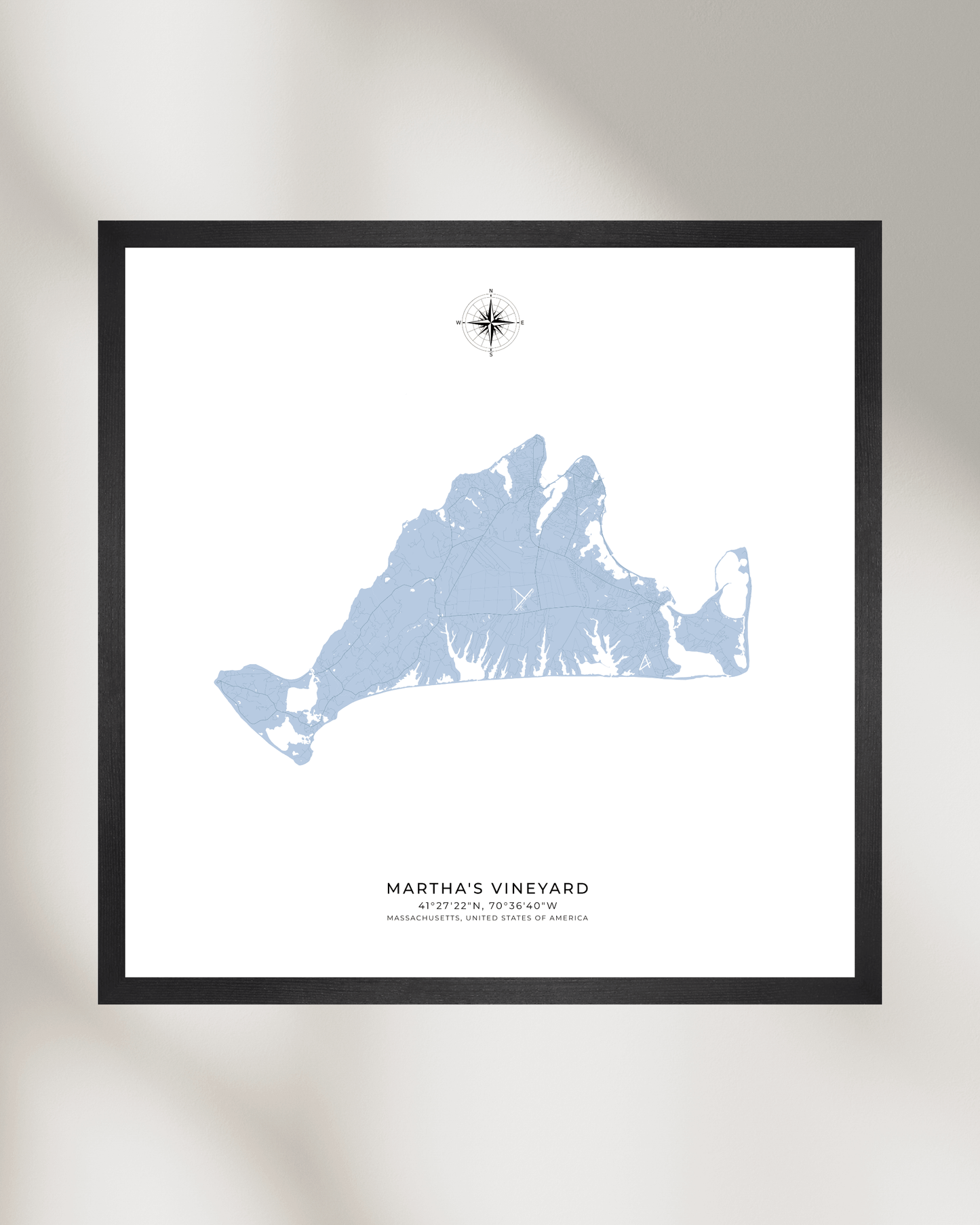 Martha's Vineyard - Fine Art Map Print