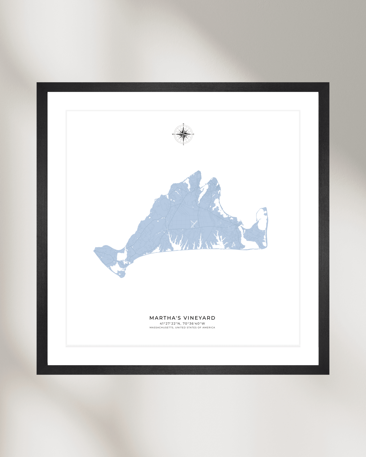 Martha's Vineyard - Fine Art Map Print