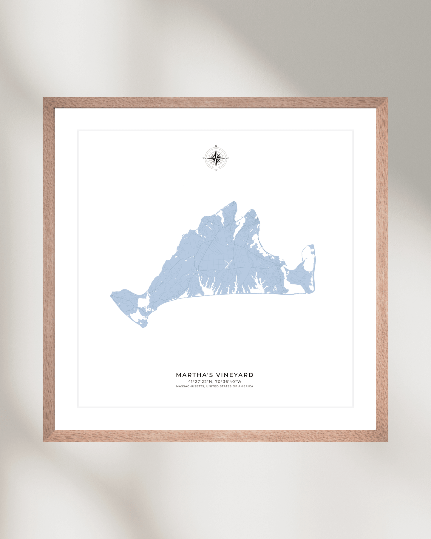 Martha's Vineyard - Fine Art Map Print
