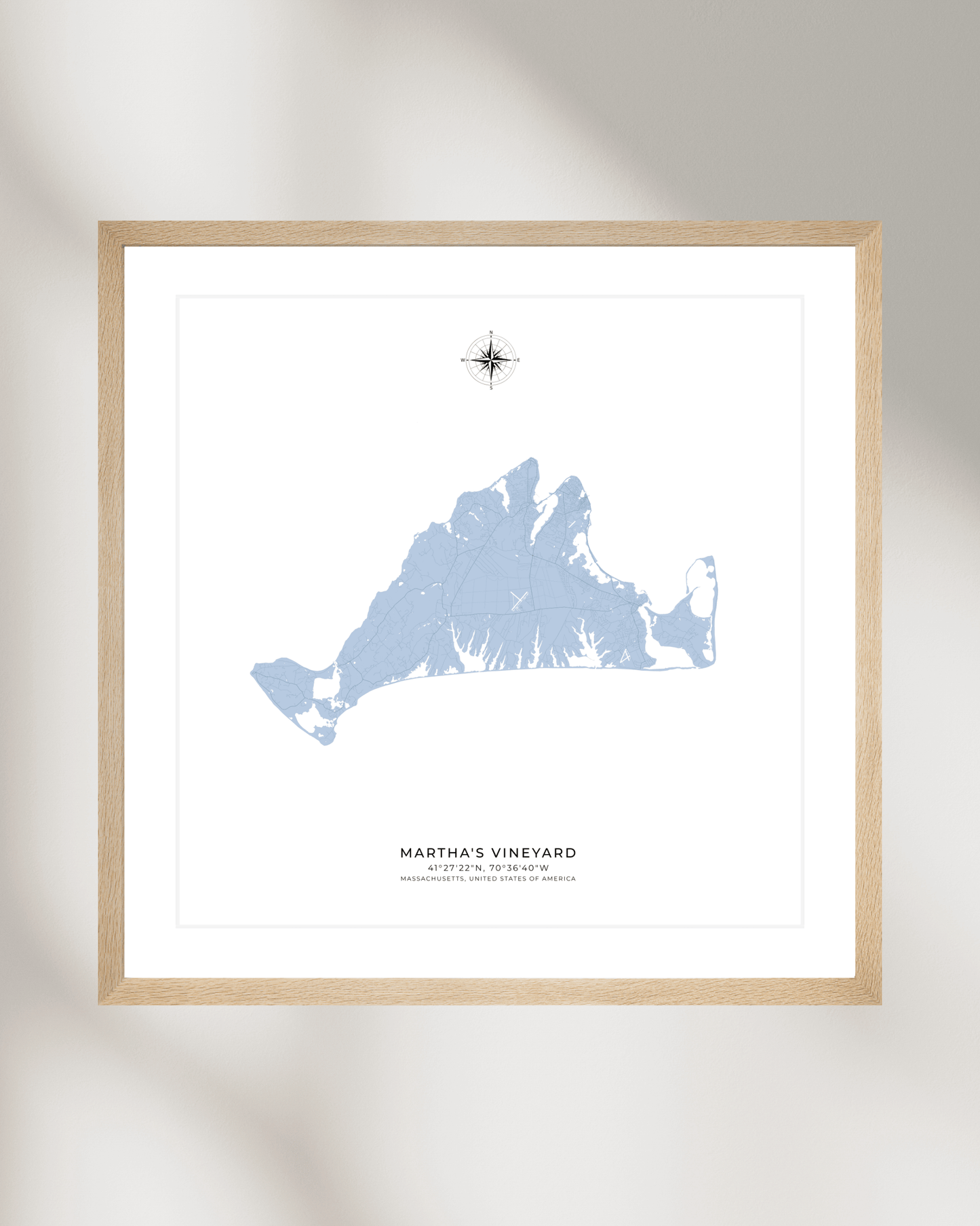 Martha's Vineyard - Fine Art Map Print