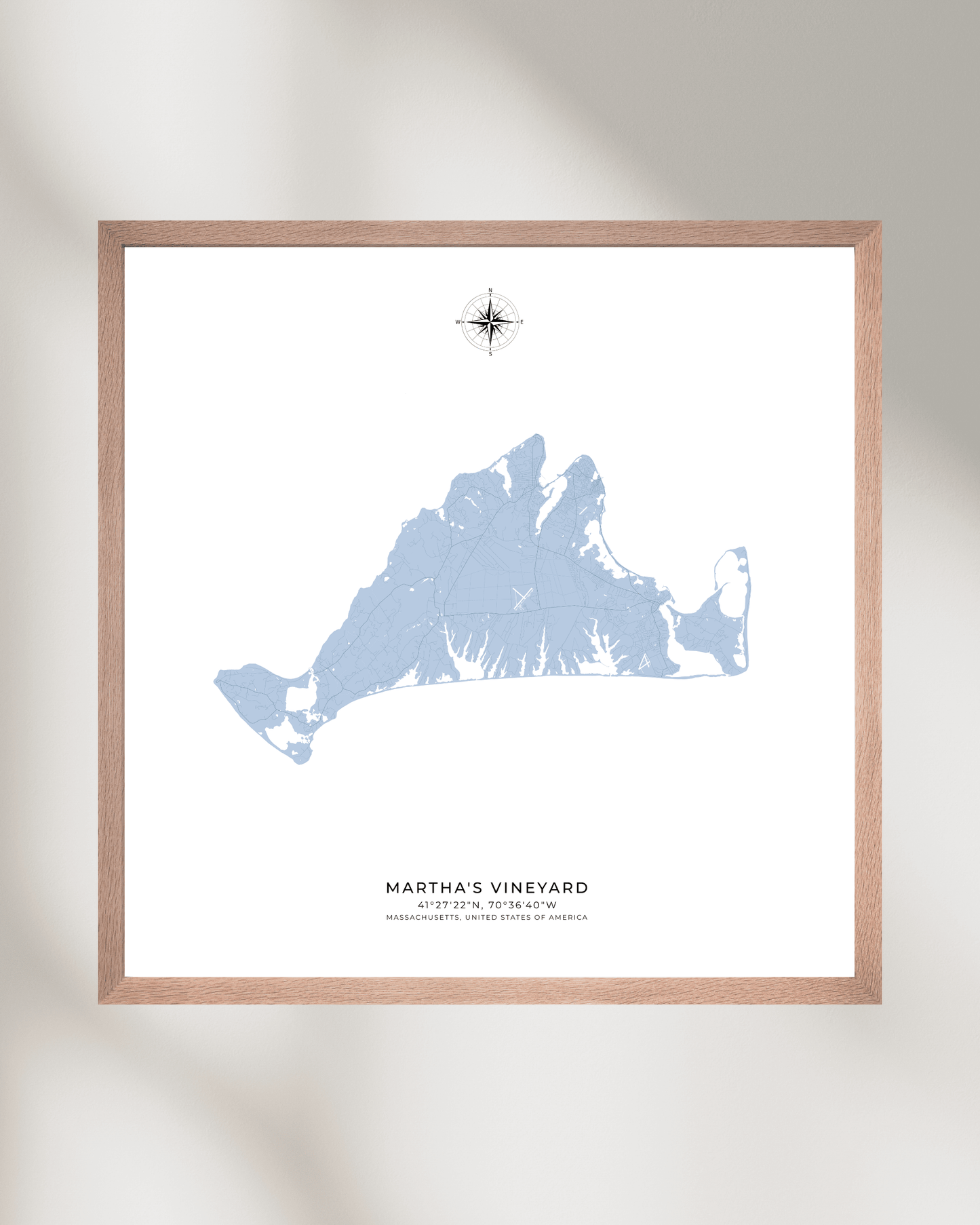 Martha's Vineyard - Fine Art Map Print
