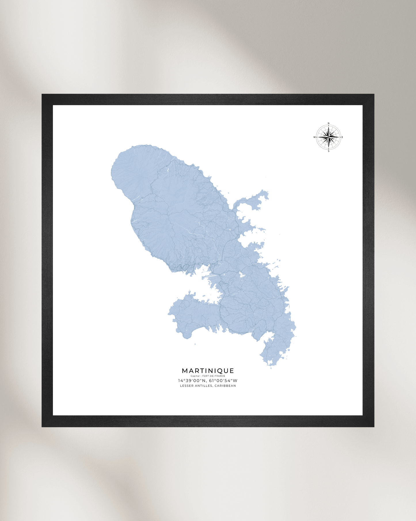 Martinique - Fine Art Map Print