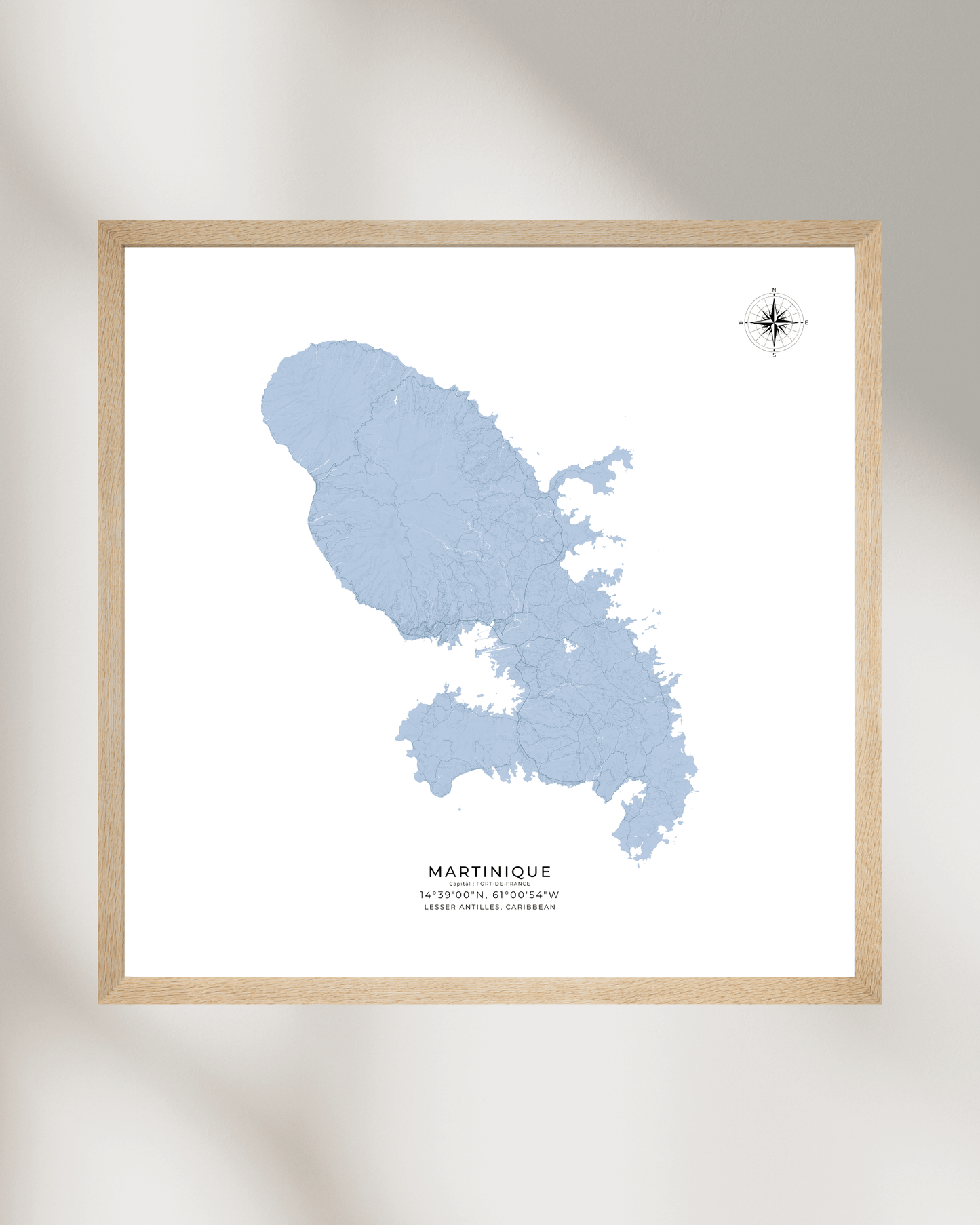 Martinique - Fine Art Map Print