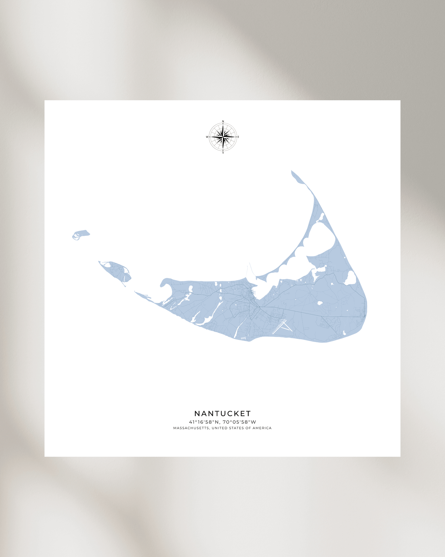 Nantucket - Fine Art Map Print