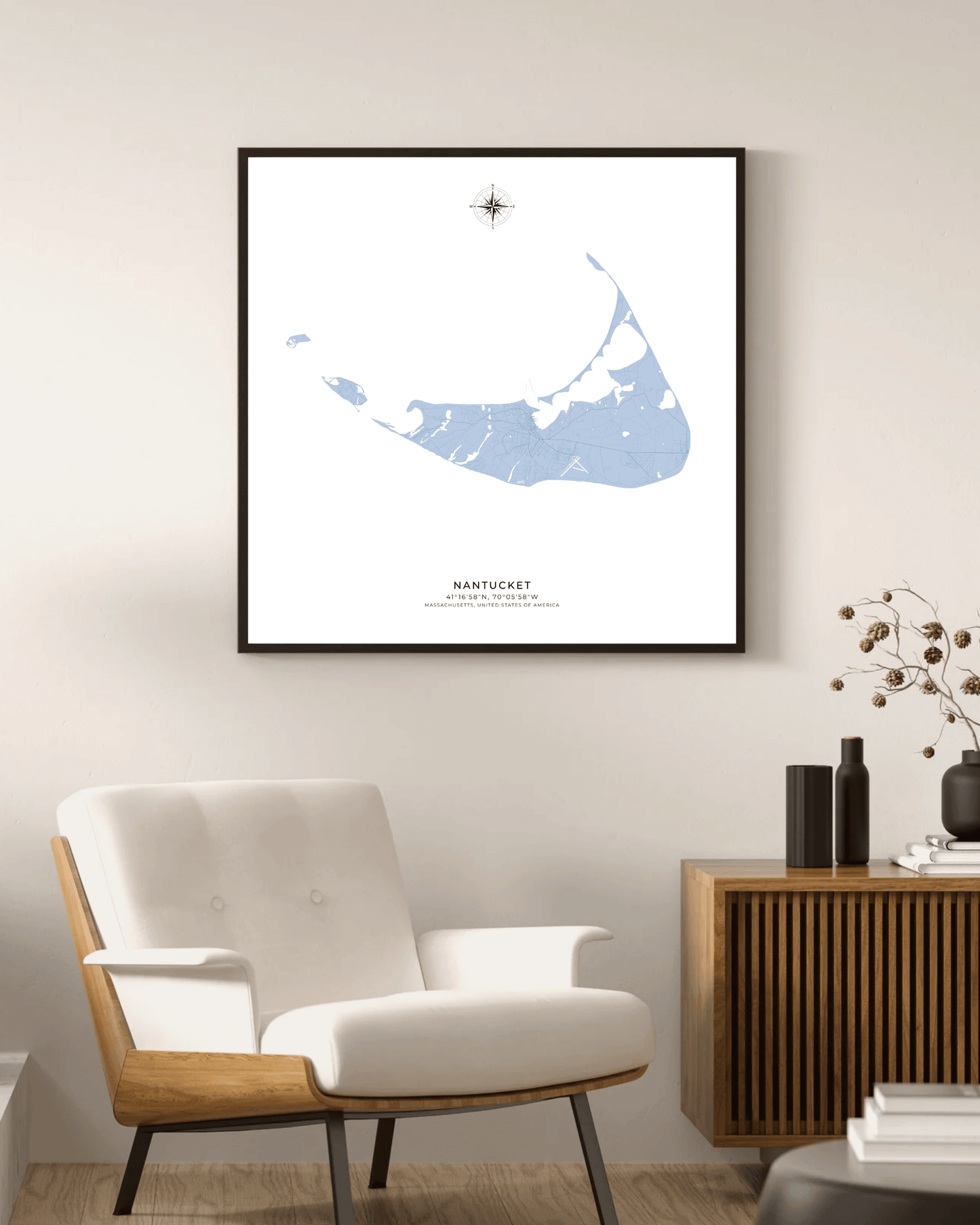 Nantucket - Fine Art Map Print