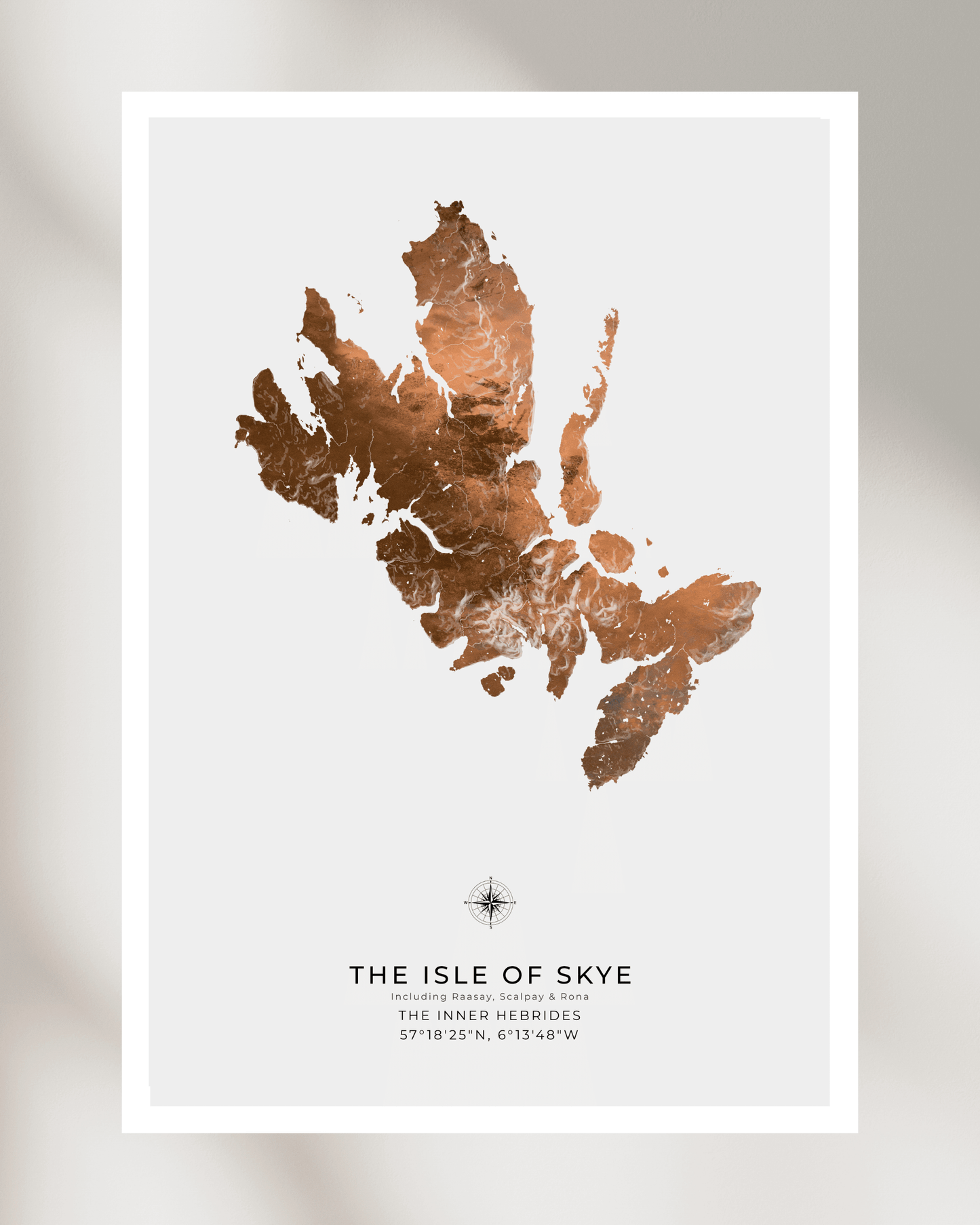 Isle of Skye - Fine Art Topographical Map Print
