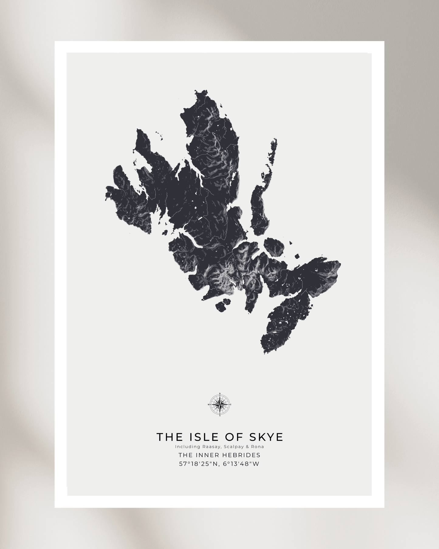 Isle of Skye - Fine Art Topographical Map Print