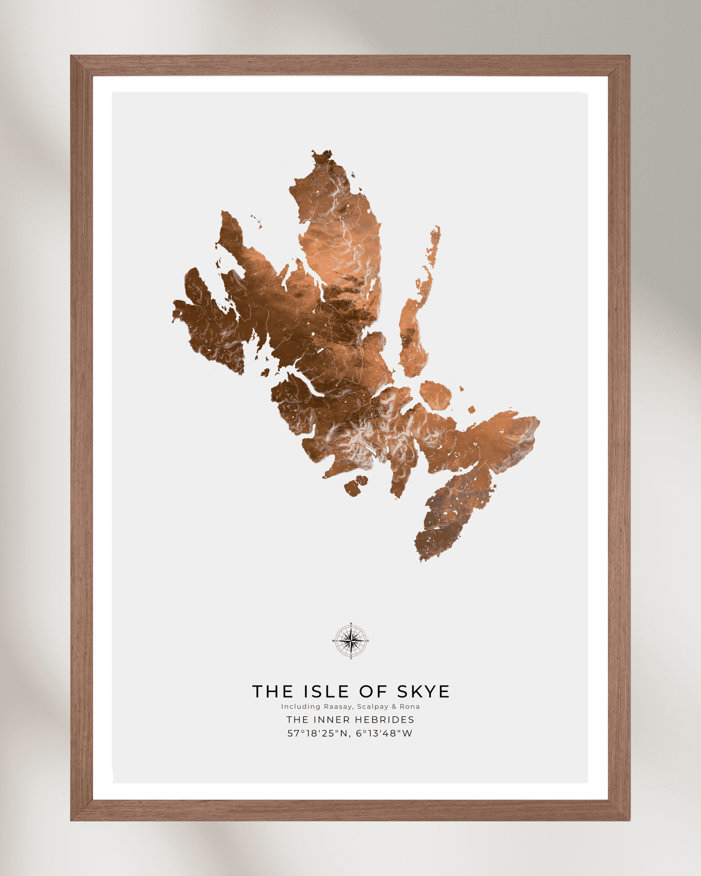 Isle of Skye - Fine Art Topographical Map Print