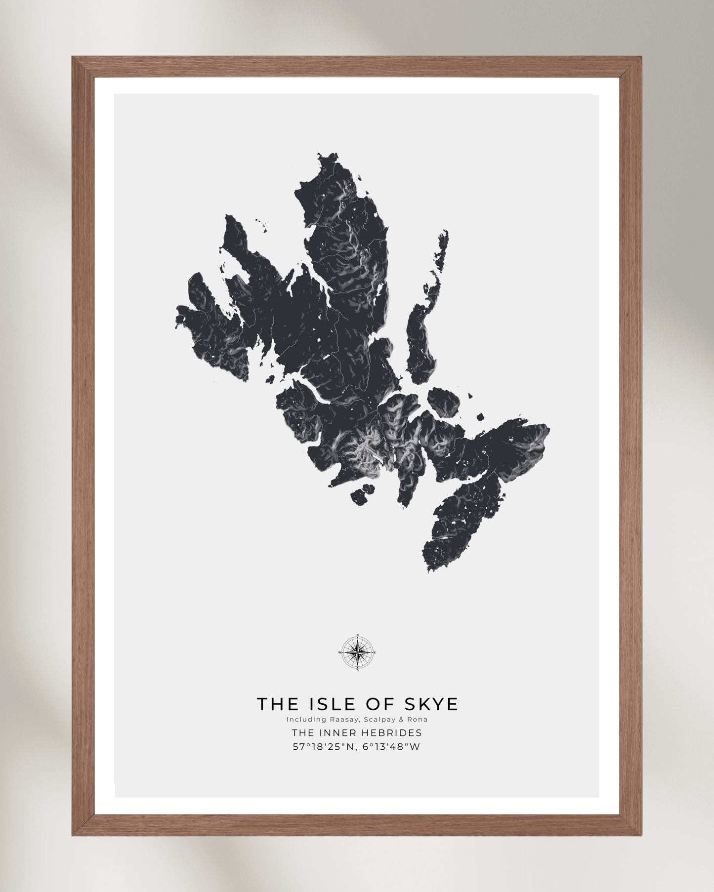 Isle of Skye - Fine Art Topographical Map Print