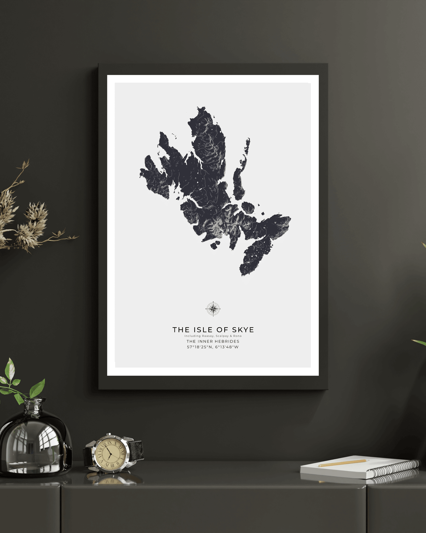 Isle of Skye - Fine Art Topographical Map Print