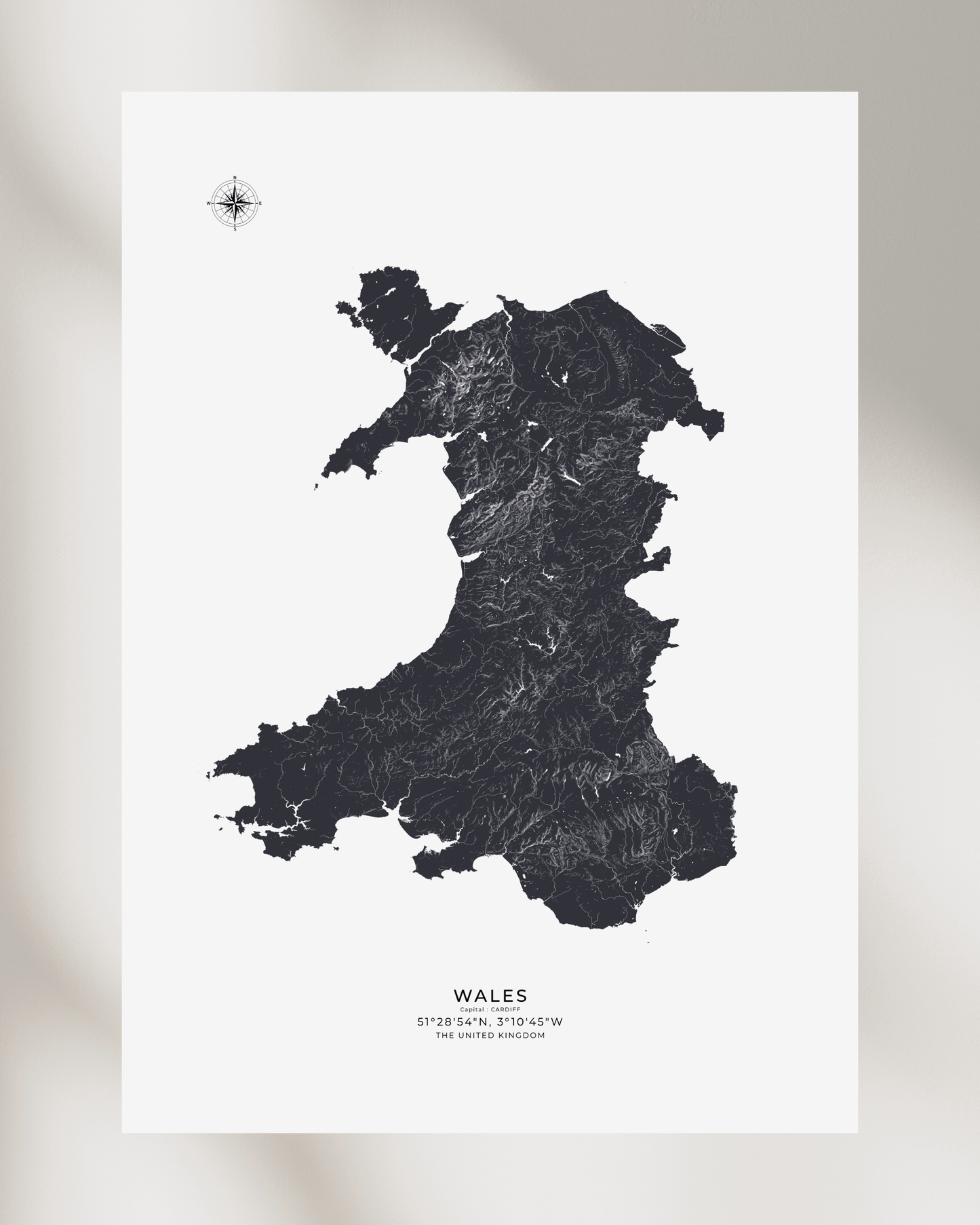 Wales - Fine Art Map