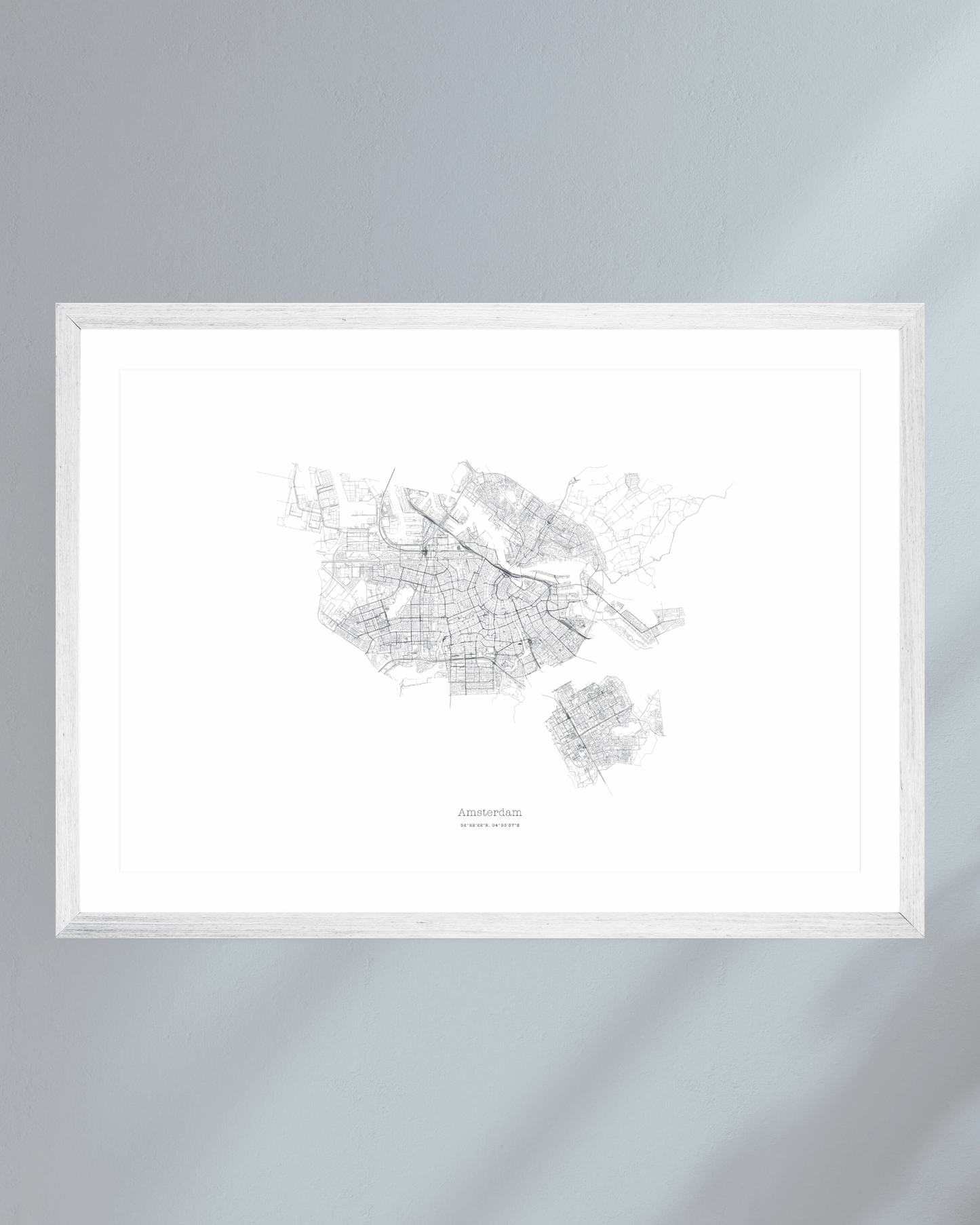 Amsterdam - City Map - Minimalist Fine Art Print
