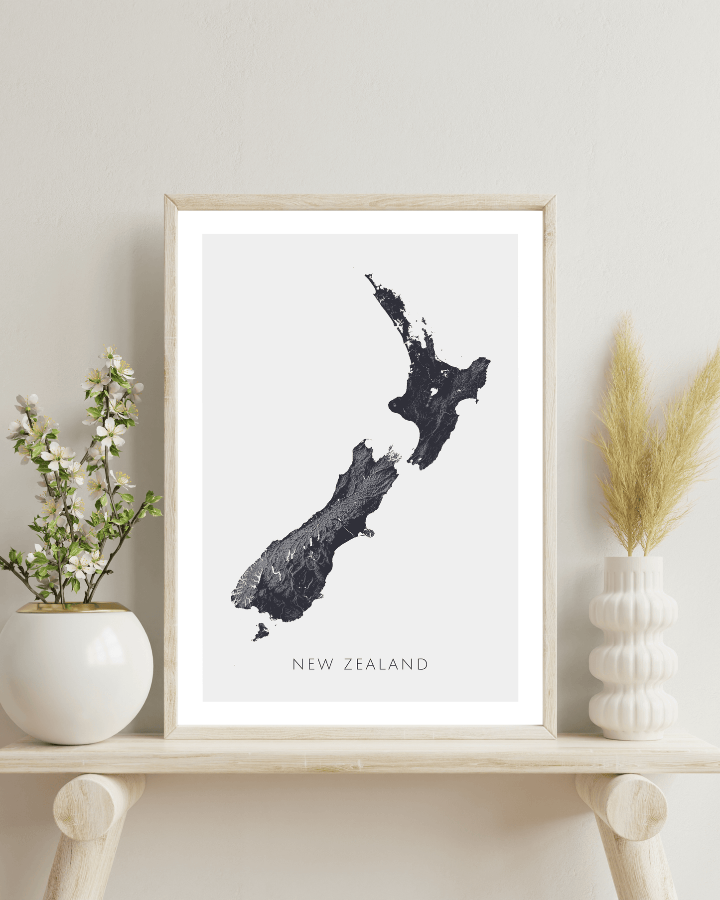 New Zealand - Fine Art Map