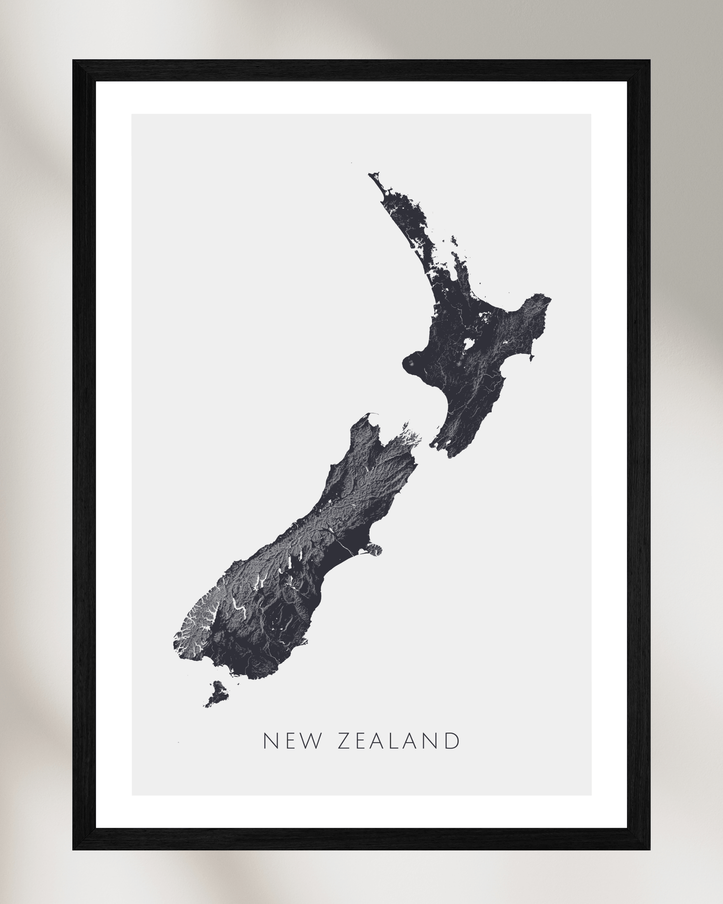 New Zealand - Fine Art Map