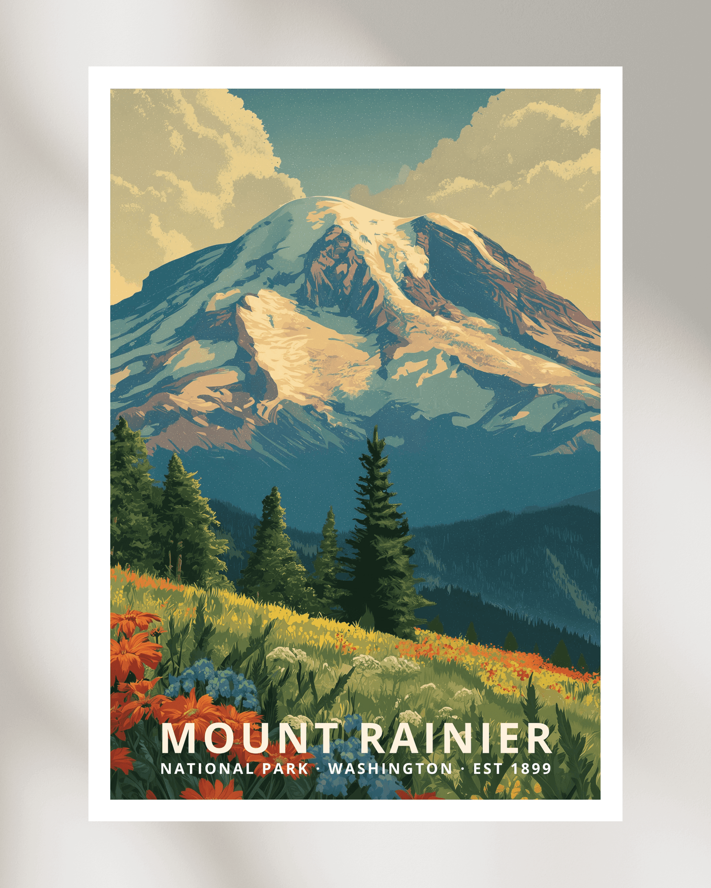 Mount Rainier National Park Poster - Washington, USA