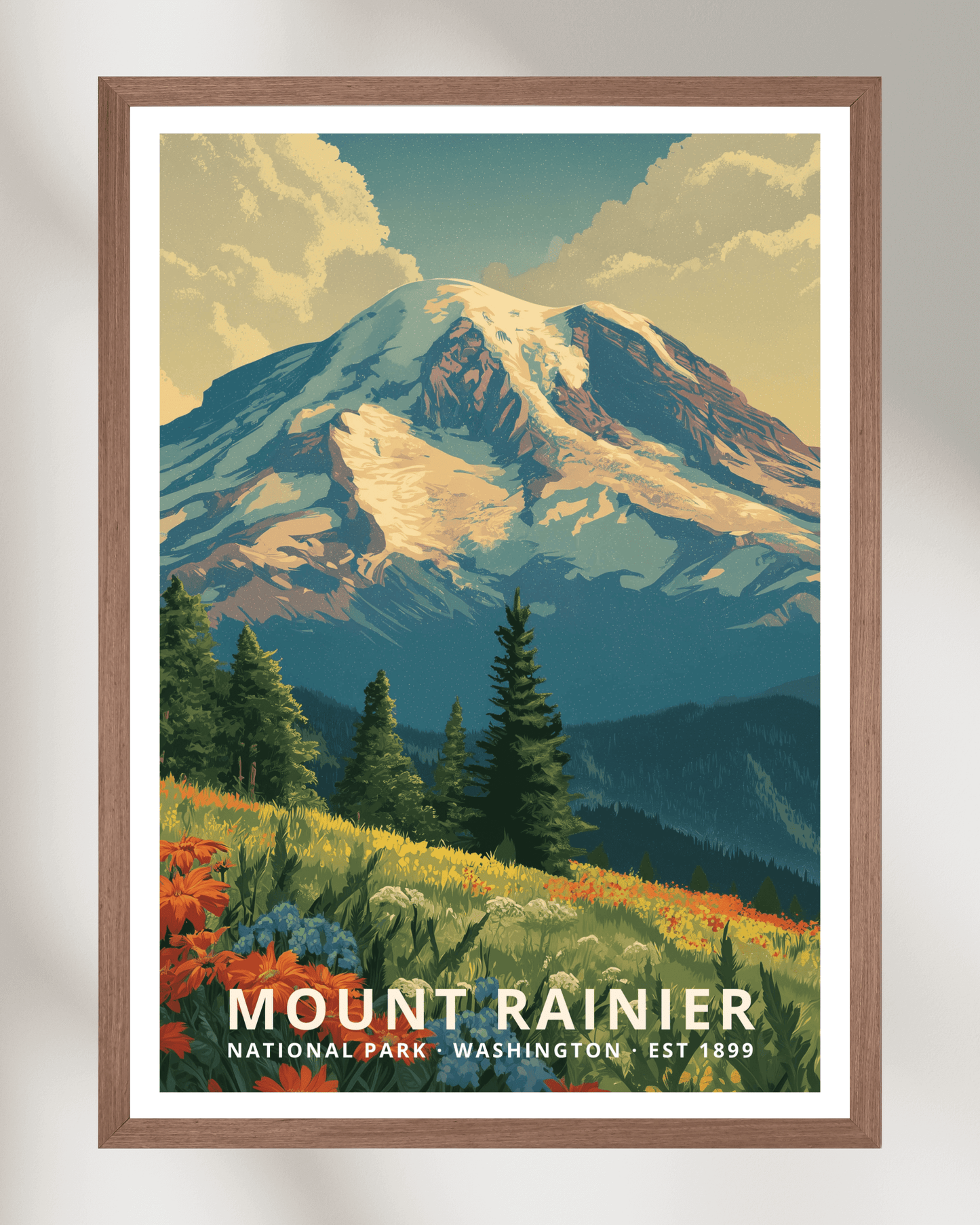 Mount Rainier National Park Poster - Washington, USA