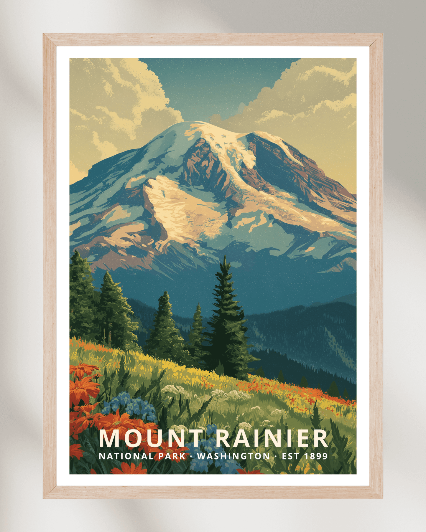 Mount Rainier National Park Poster - Washington, USA