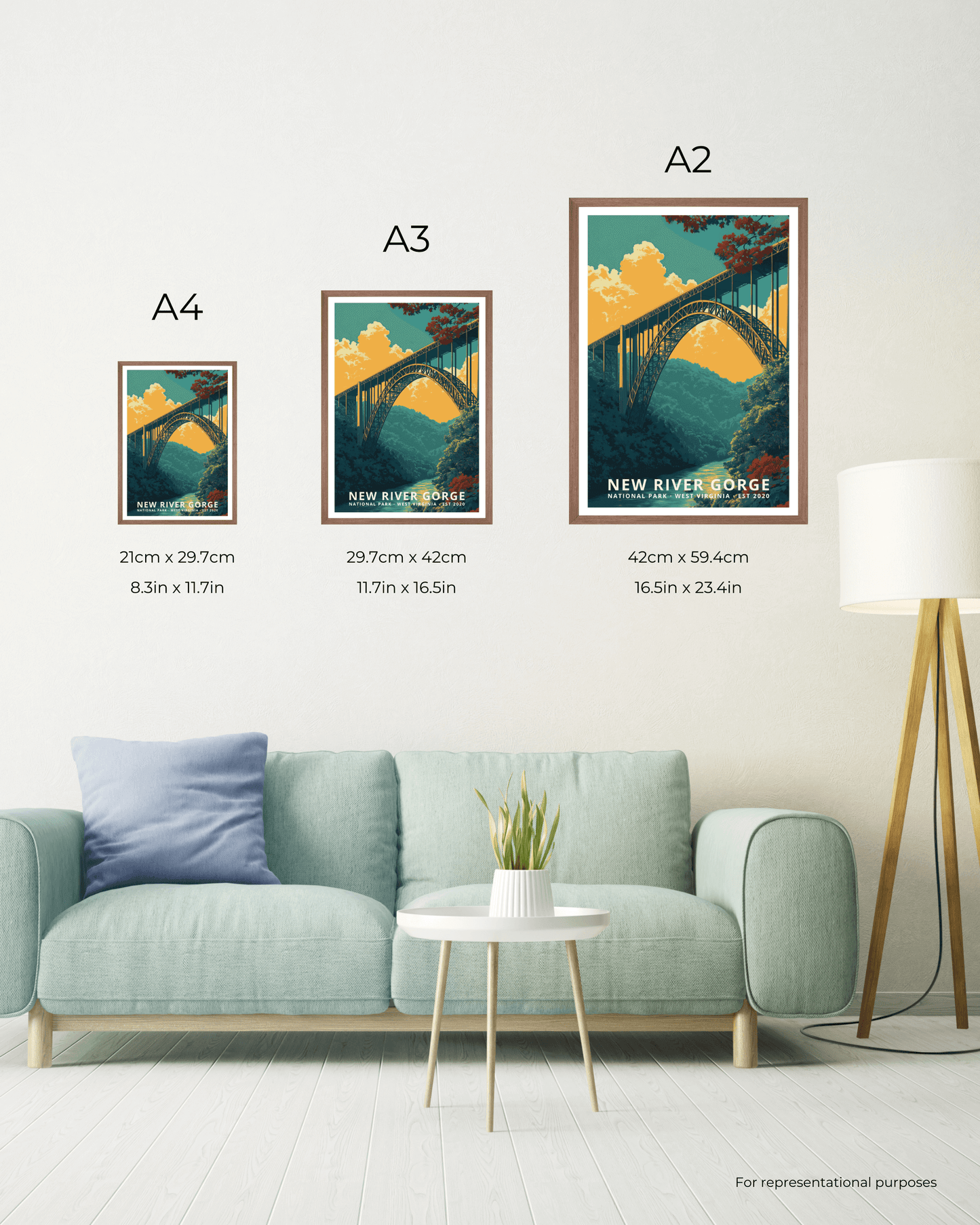 New River Gorge National Park Poster - West Virginia, USA