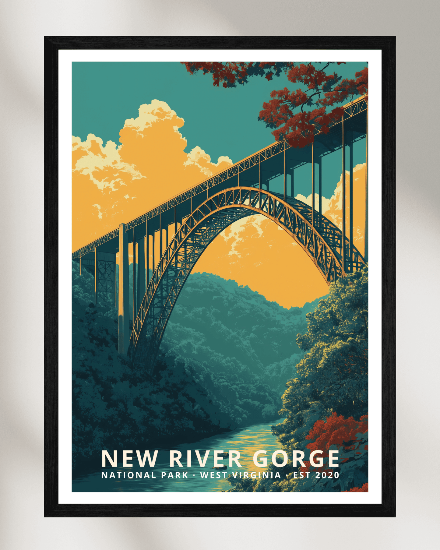 New River Gorge National Park Poster - West Virginia, USA