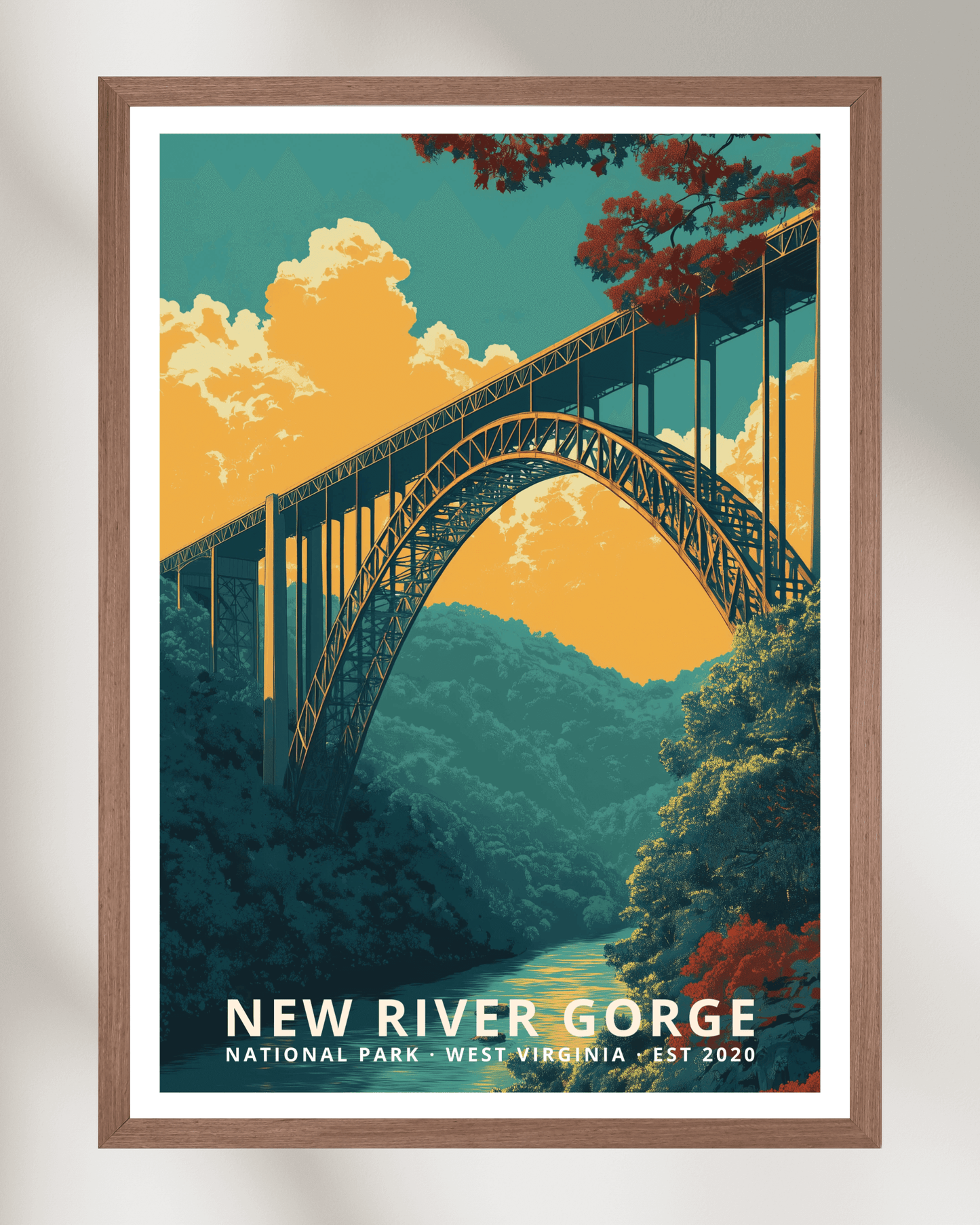 New River Gorge National Park Poster - West Virginia, USA