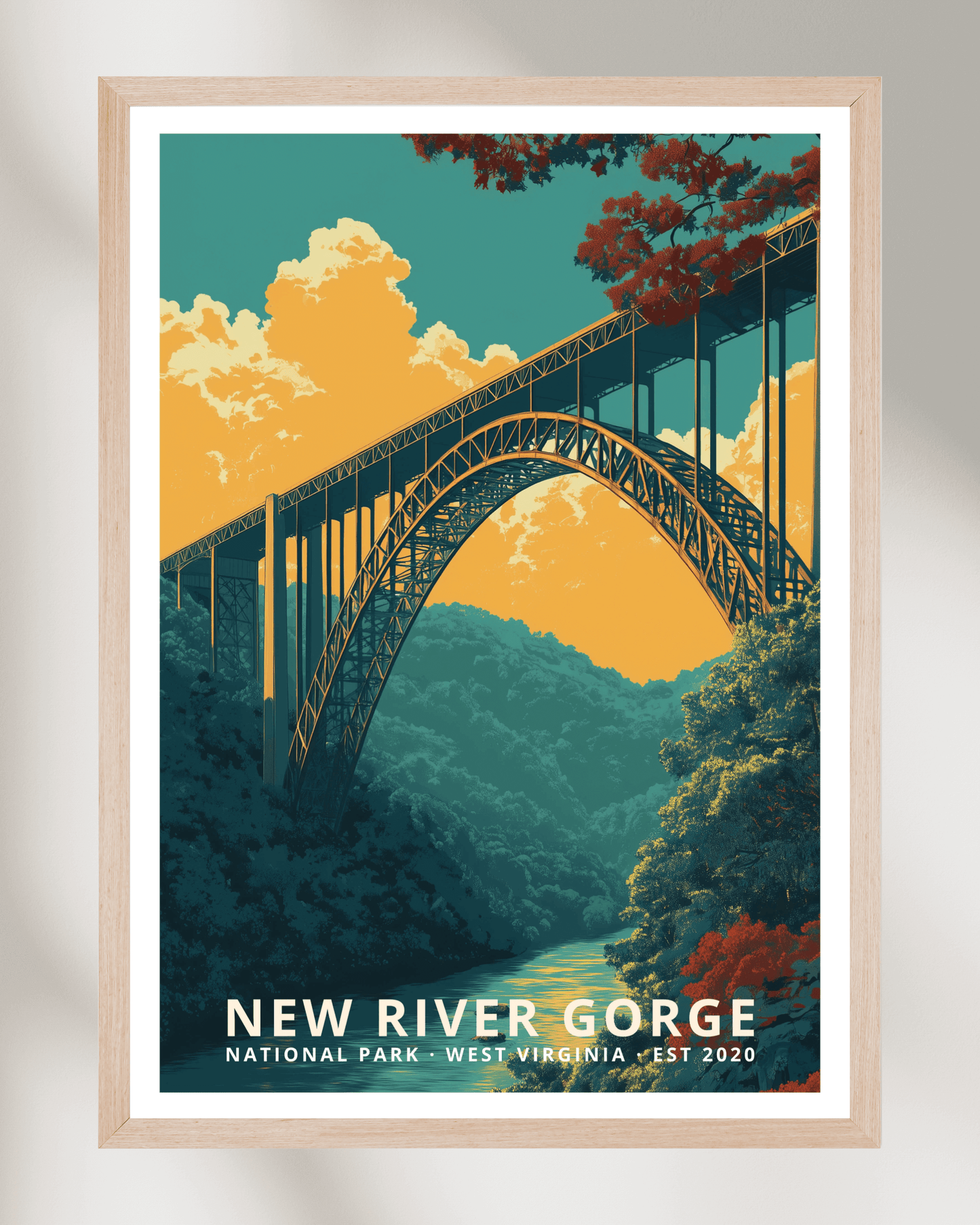 New River Gorge National Park Poster - West Virginia, USA