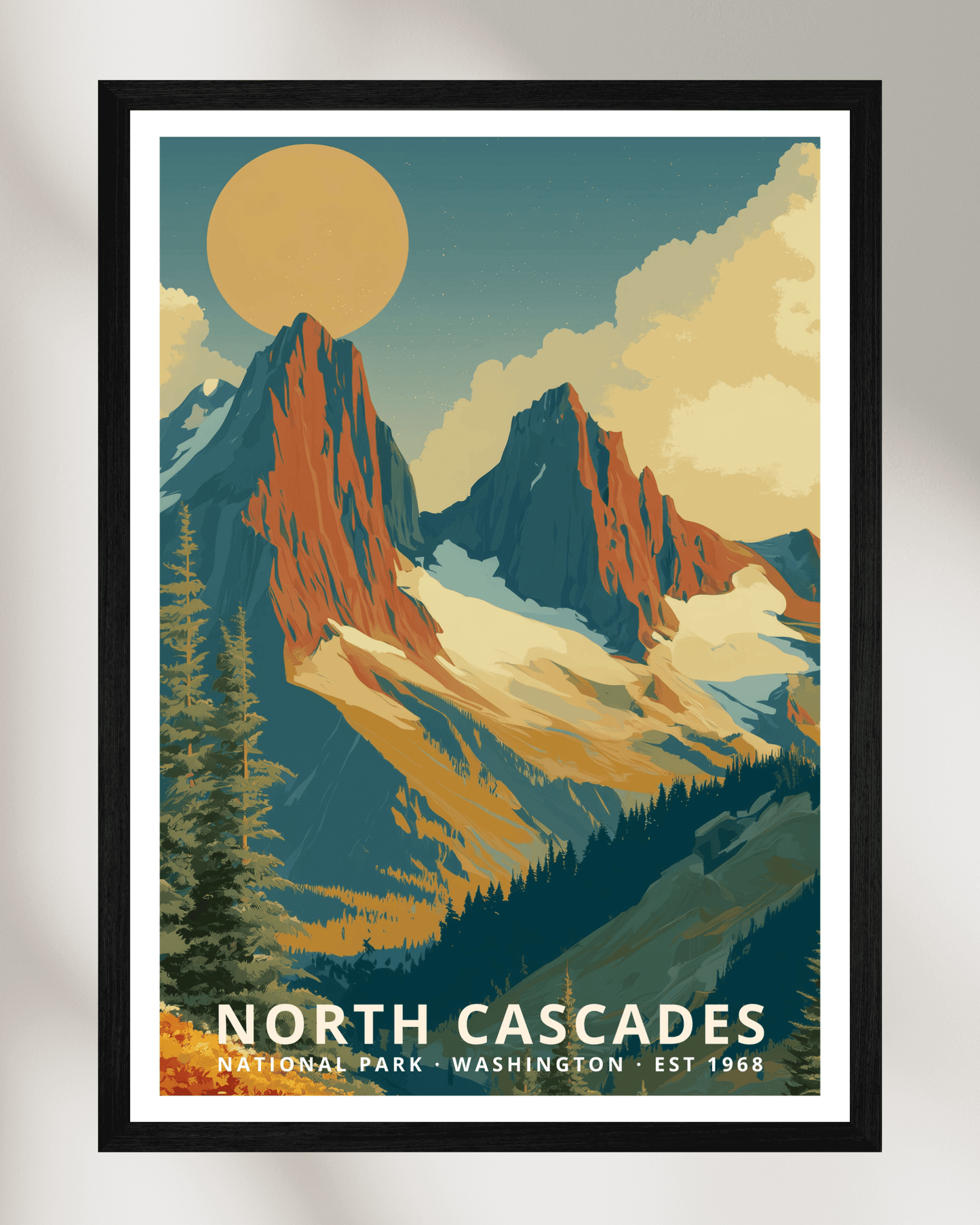 North Cascades National Park Poster - Washington, USA