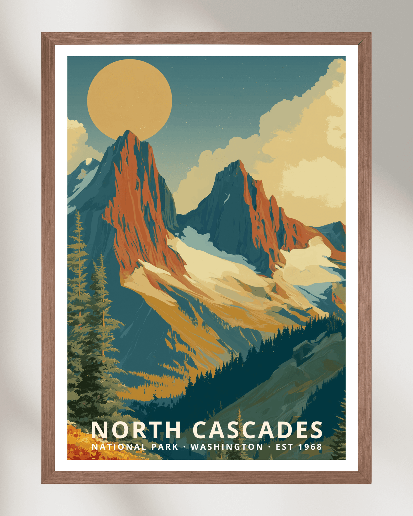 North Cascades National Park Poster - Washington, USA