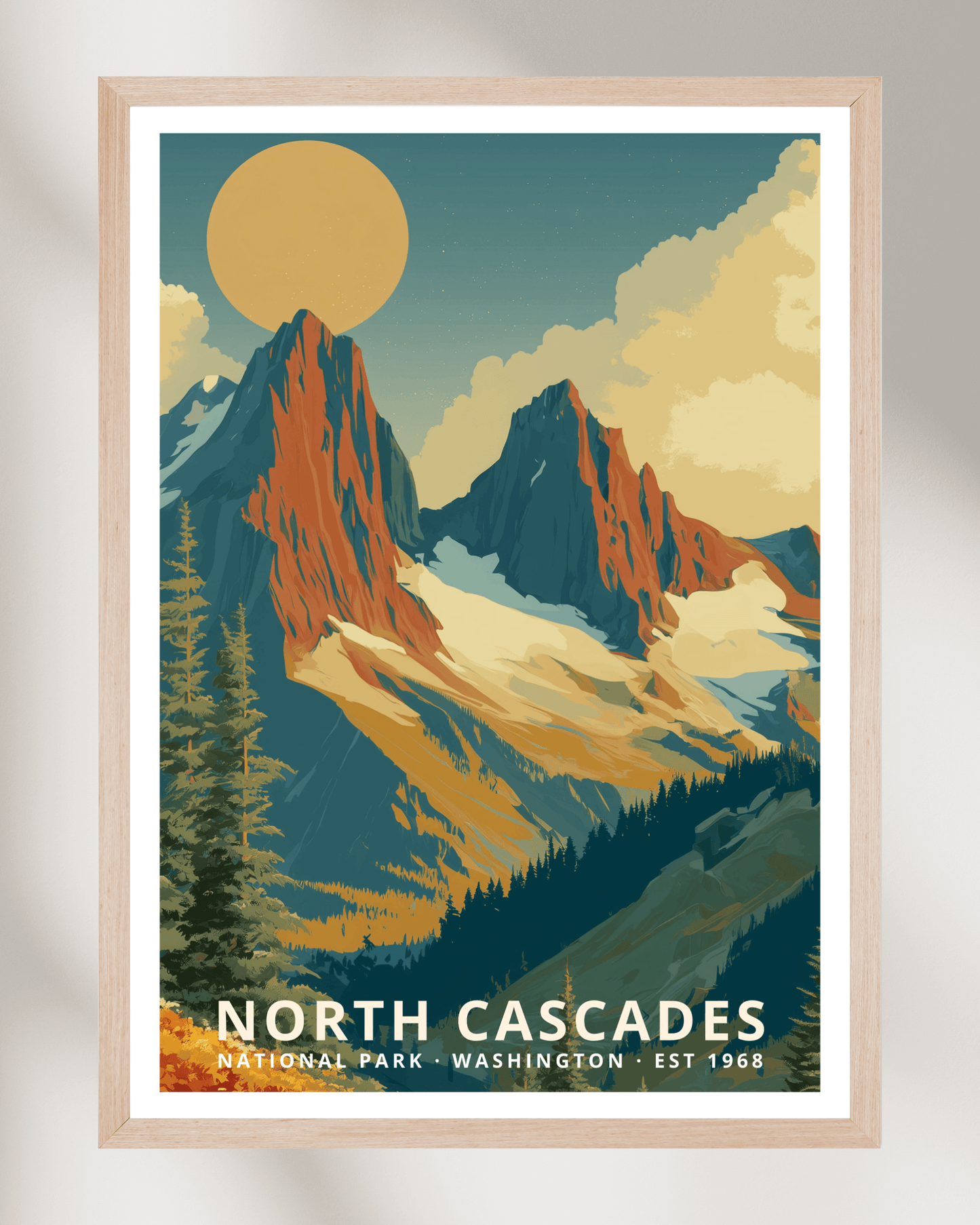 North Cascades National Park Poster - Washington, USA