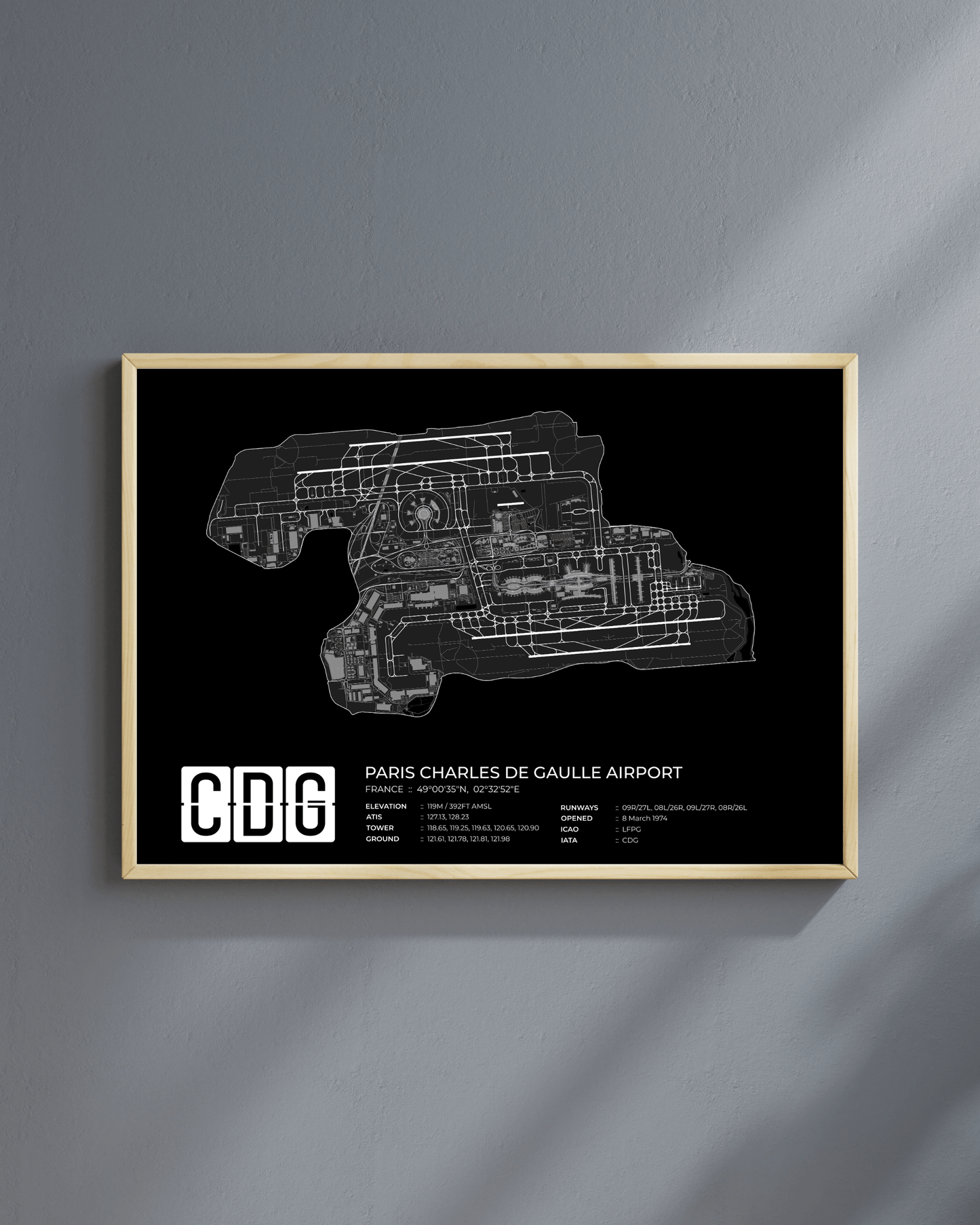 CDG - Paris Charles de Gaulle Airport Map